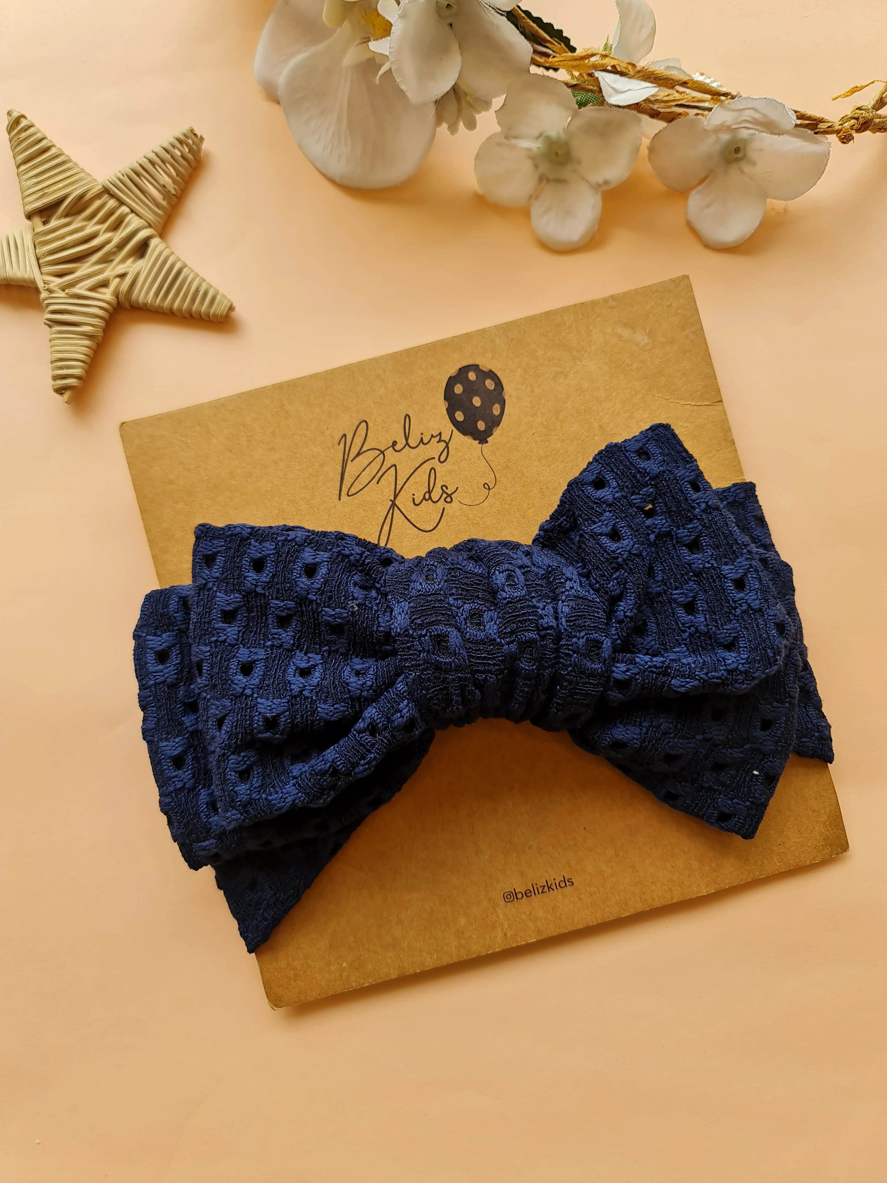 Koyu Lacivert Çift Fiyonk Fisto Bandana