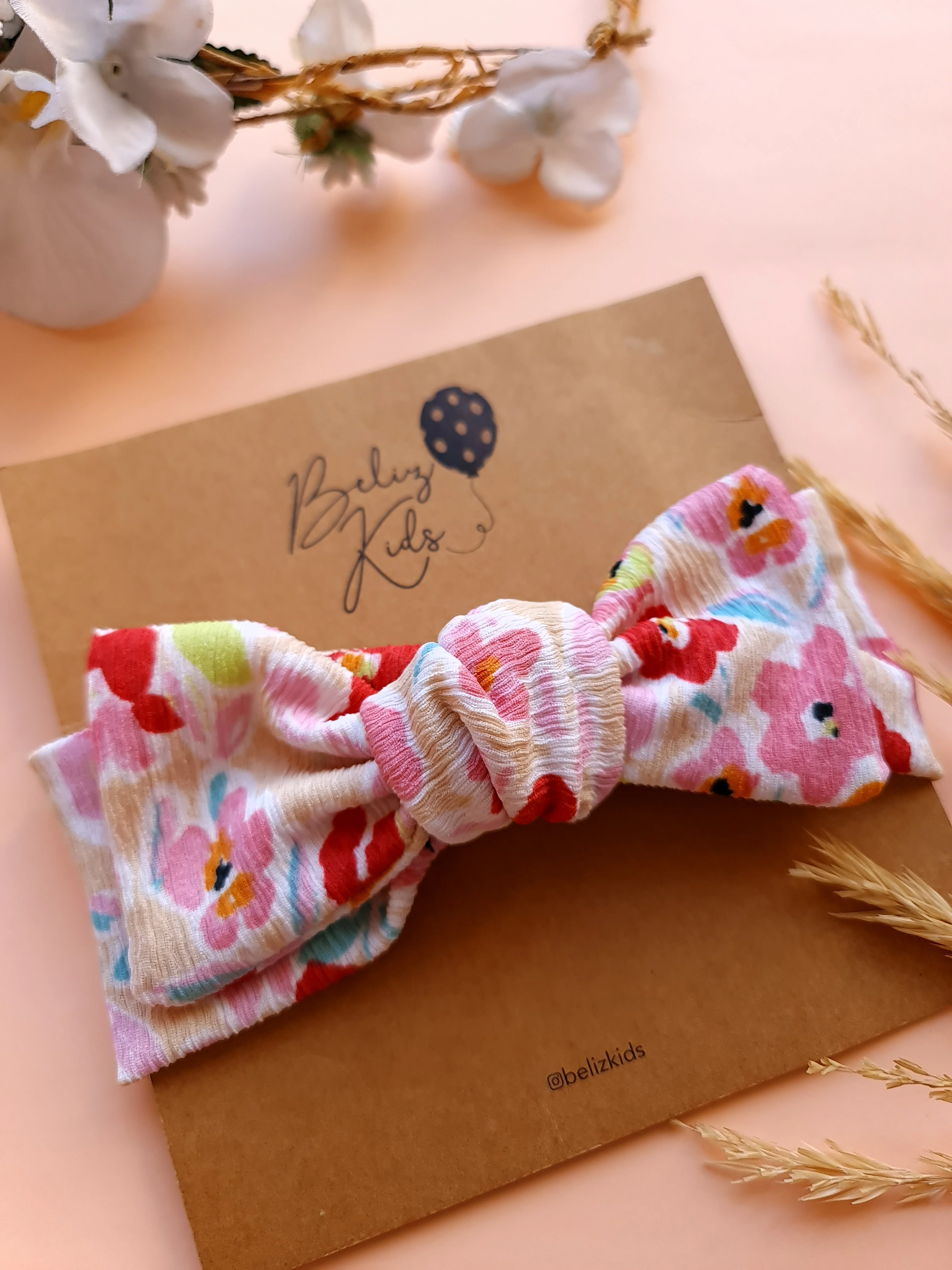 Renkli Çiçek Desenli Bürümcük Bandana