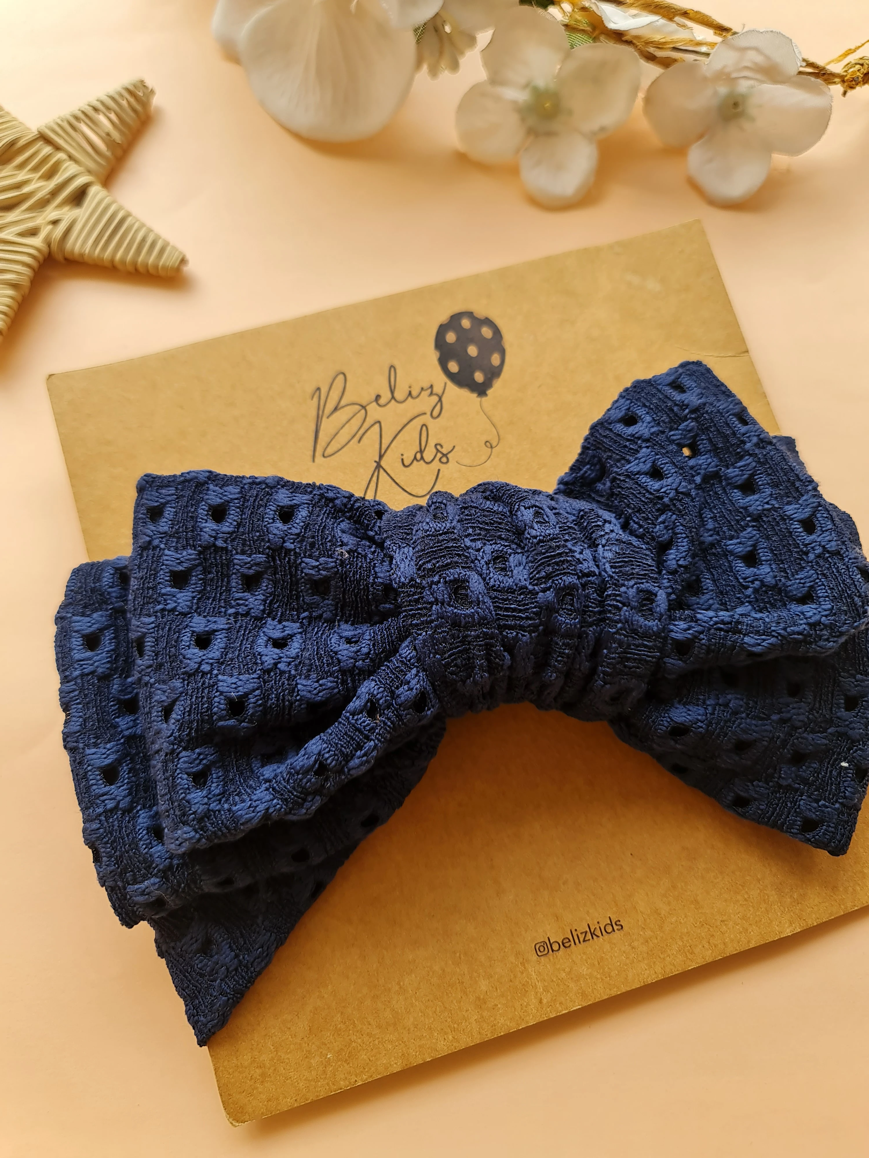 Koyu Lacivert Çift Fiyonk Fisto Bandana