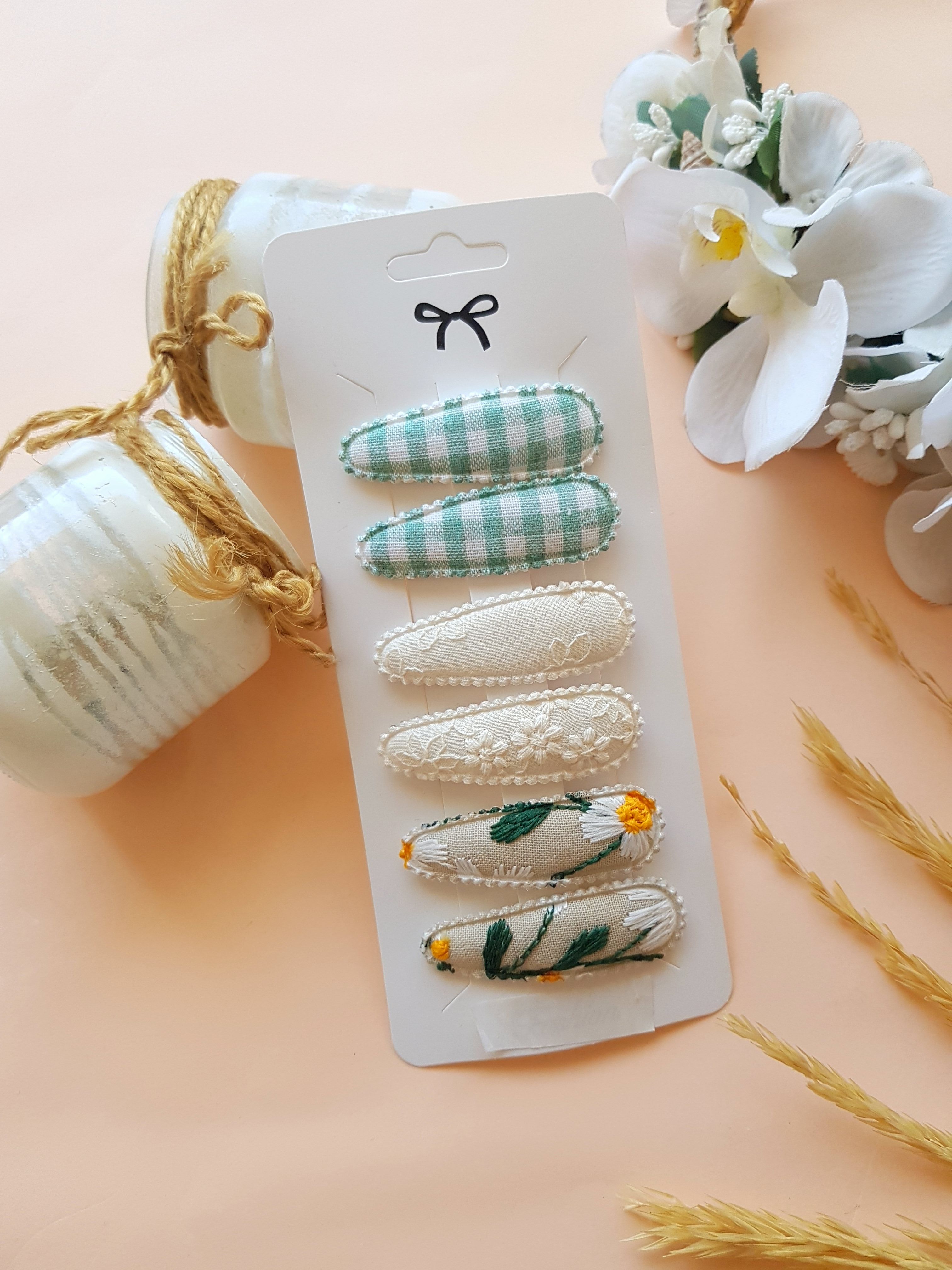 Yeşil/Nakış Detaylı Çıtçıt Toka Set 010