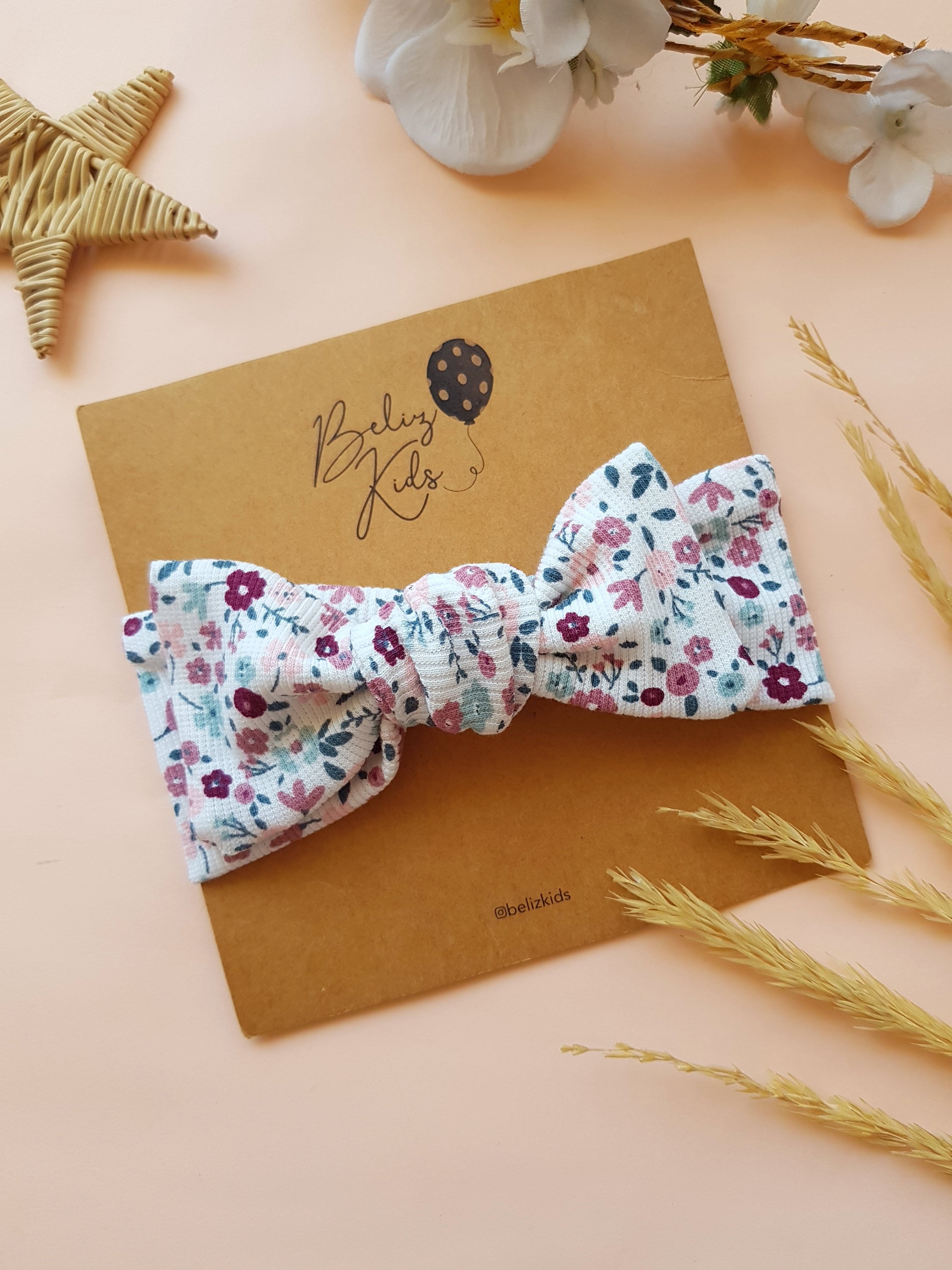 Çiçek Desen Ribana Bandana