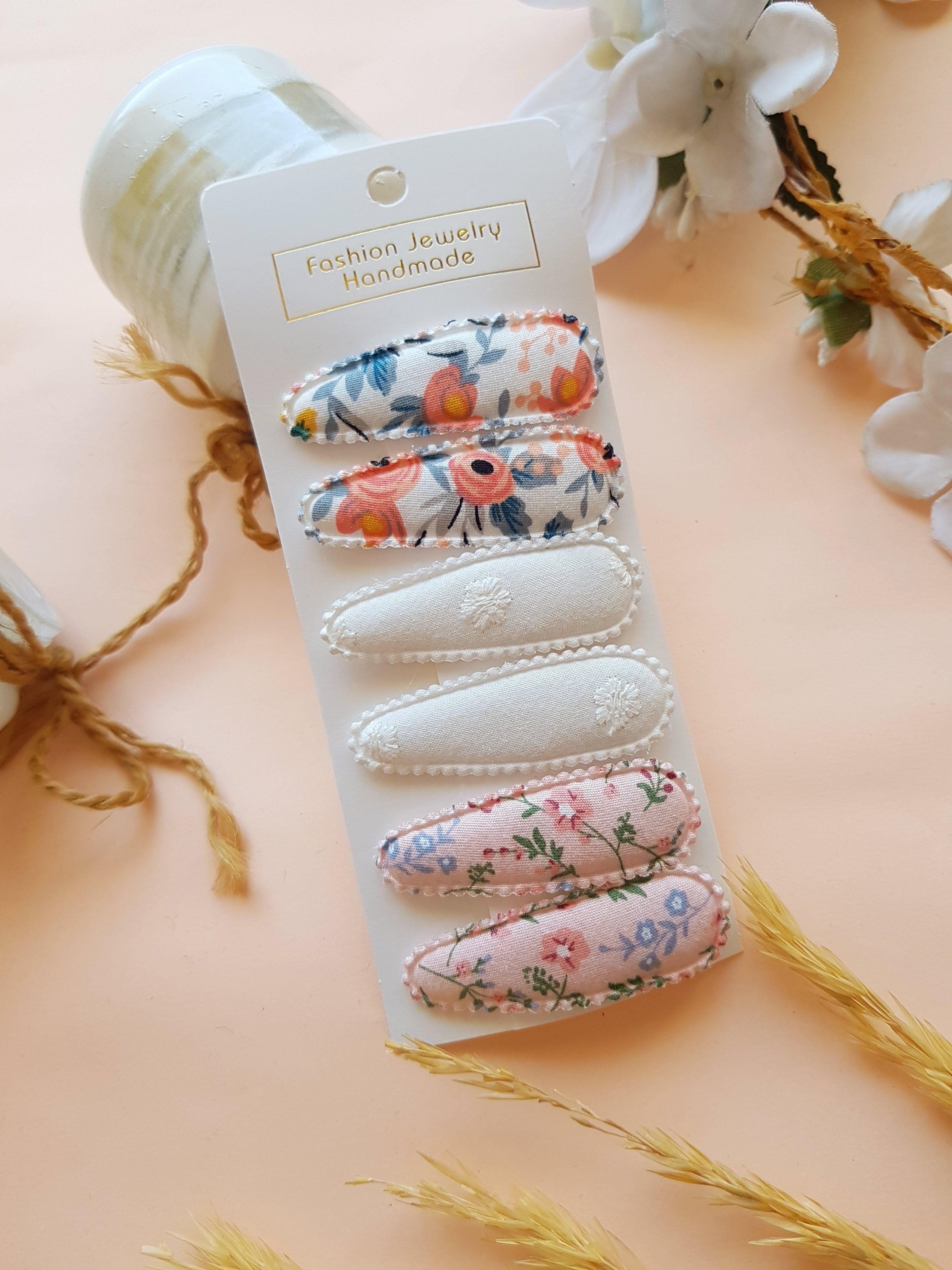 Flowery Çıtçıt Toka Set