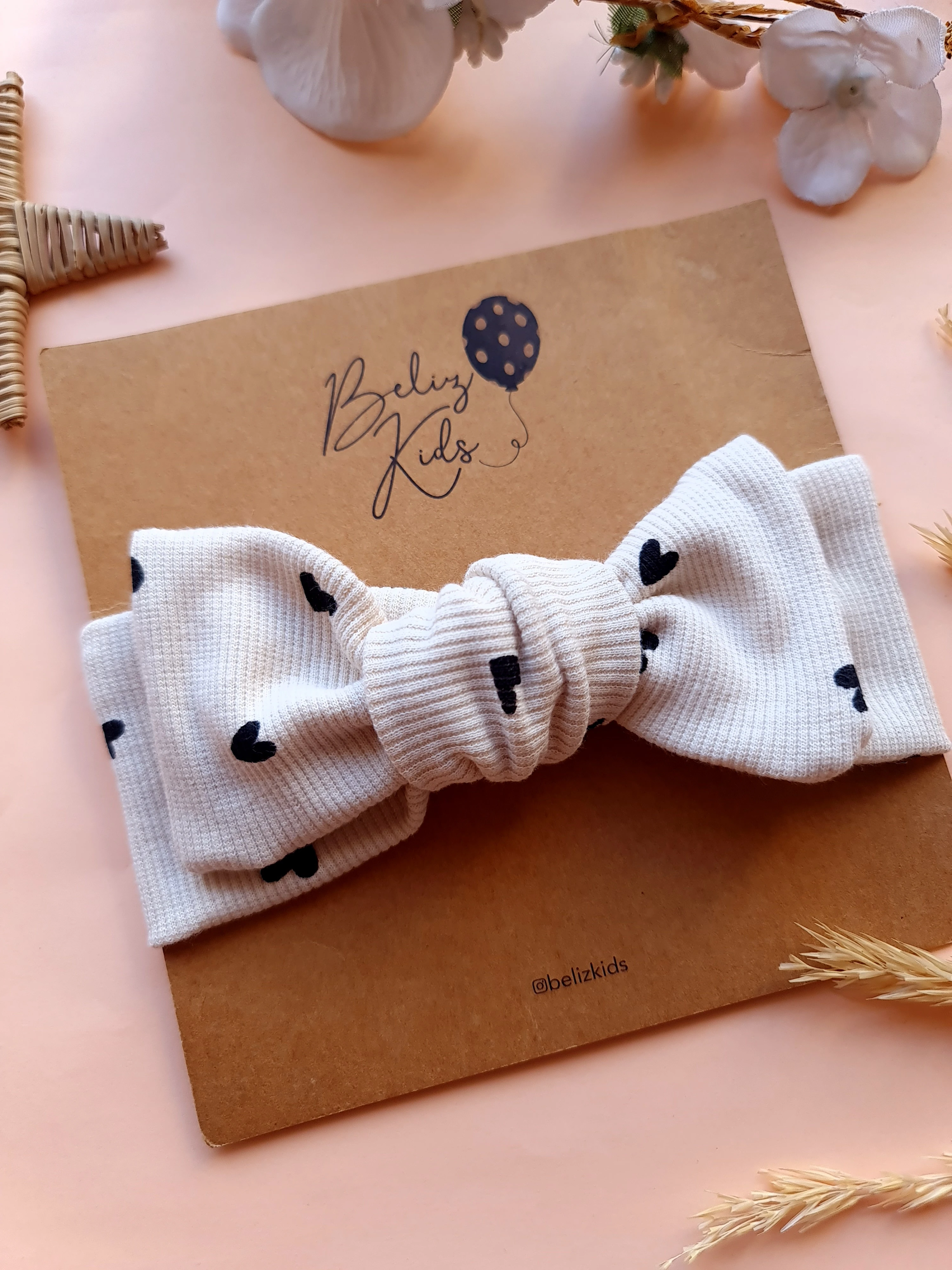 Siyah Yıldız Krem Ribana Bandana