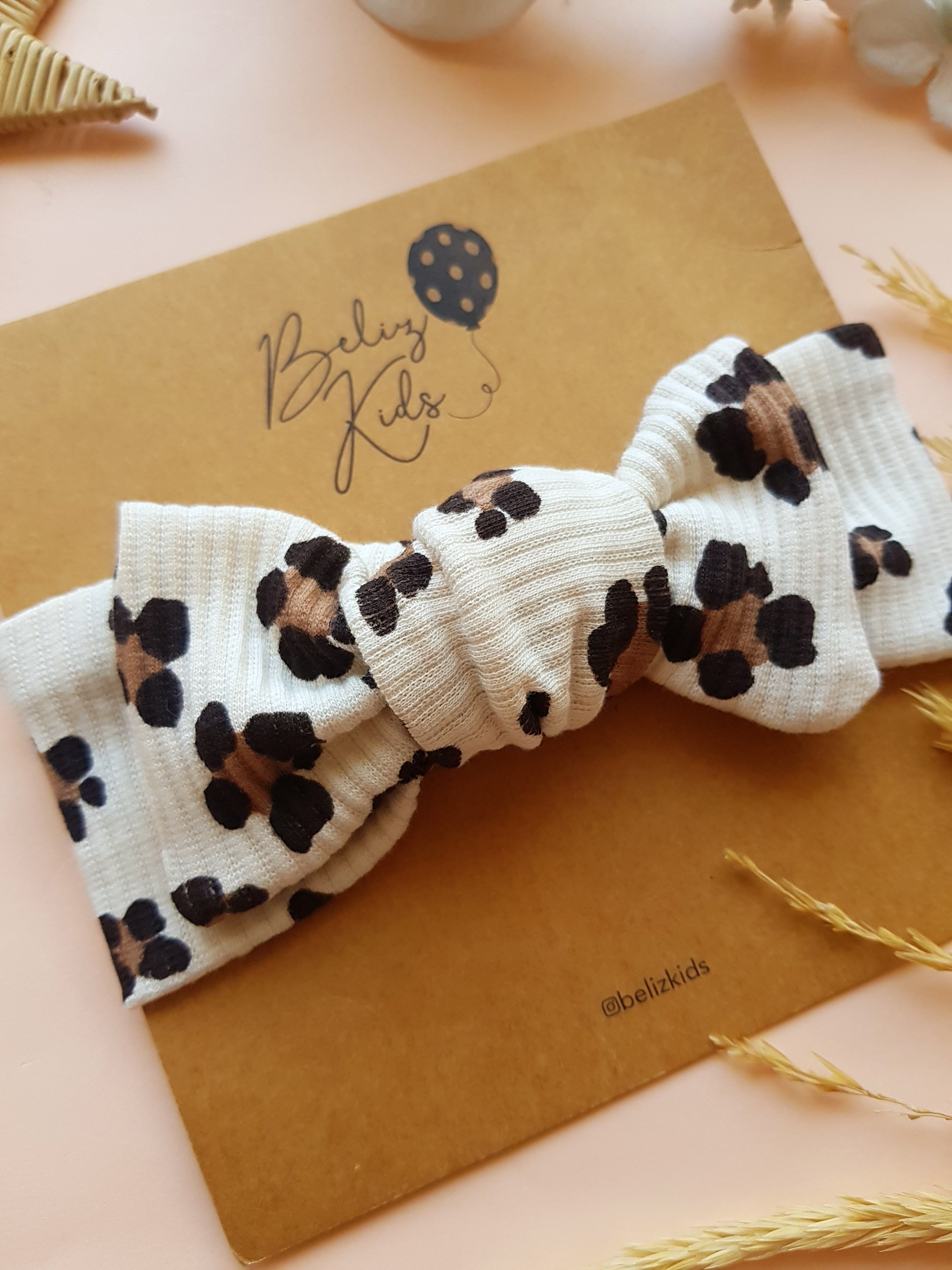 Kahve Çiçek Desen Krem Ribana Bandana