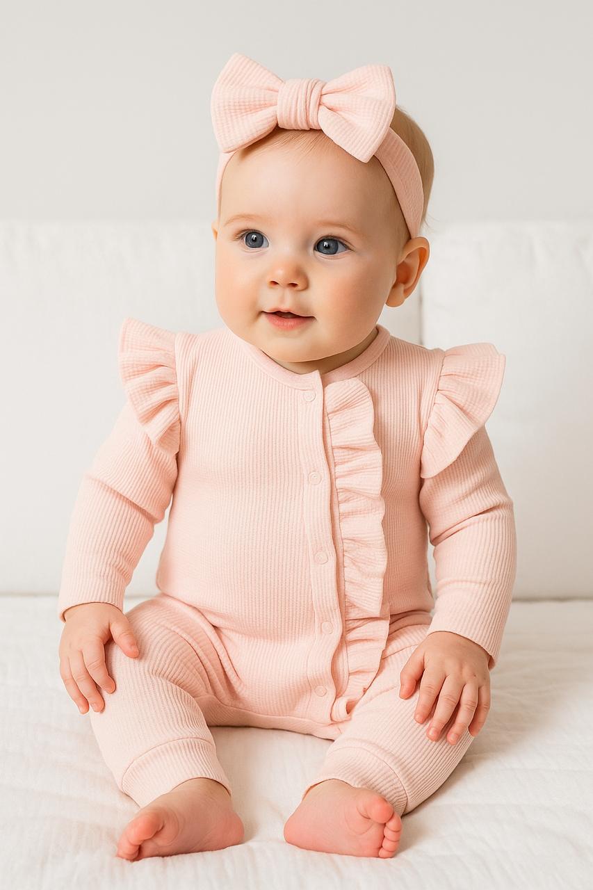 Somon Waffle Kumaş Bandanalı Tok Tulum