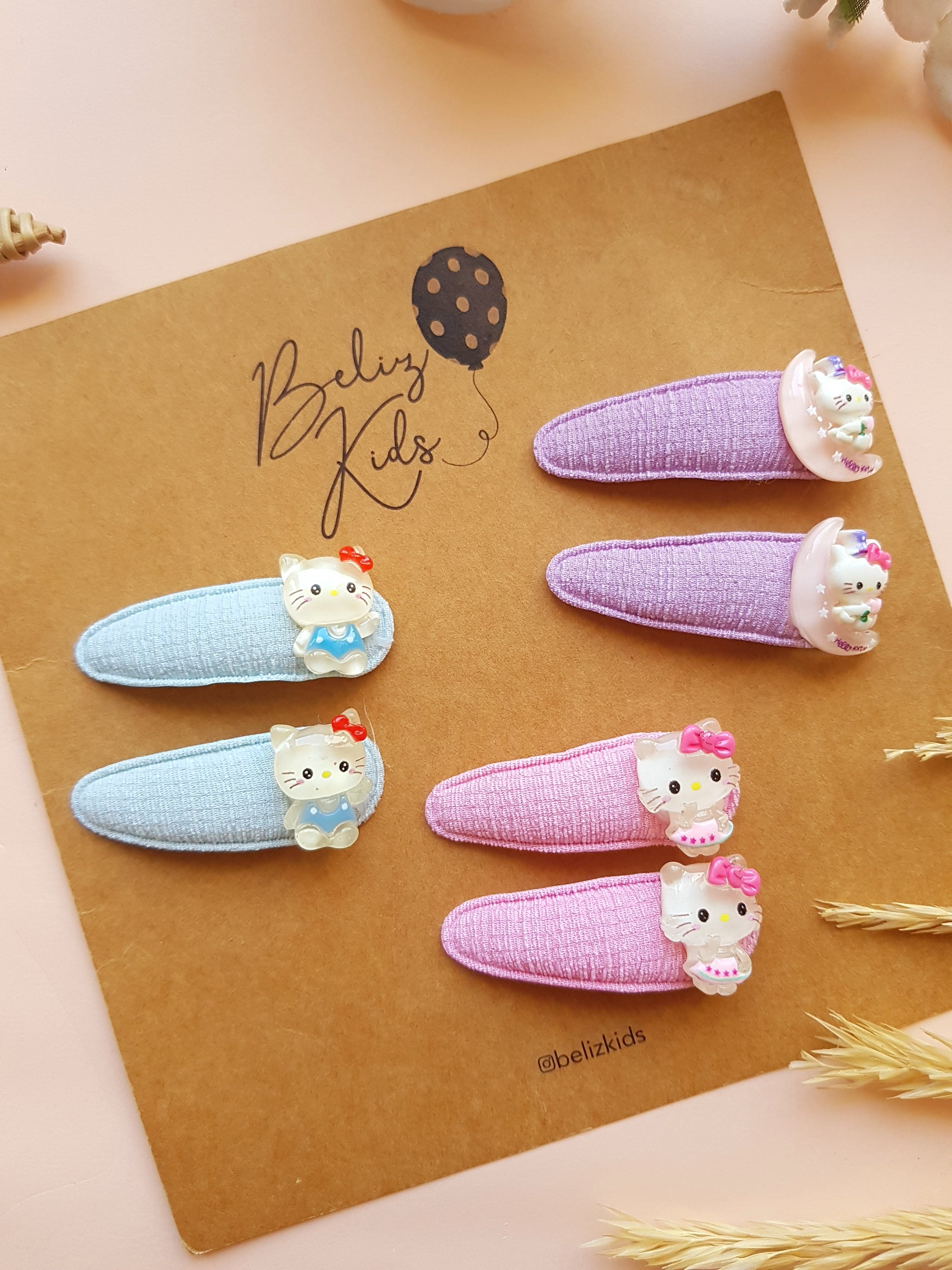 Hello Kitty Objeli Çıtçıt Toka Çift