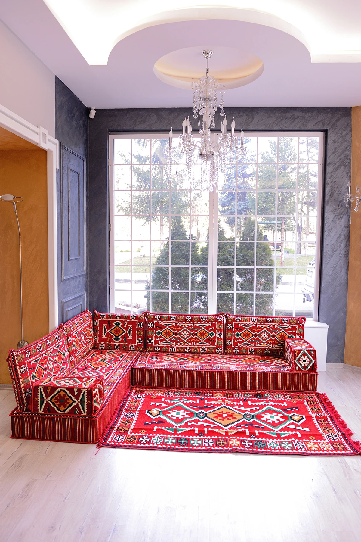 Şark Köşesi Takımı Kırmızı Anadolu Modeli 10 Parça (20 CM MİNDER KALINLIĞI)