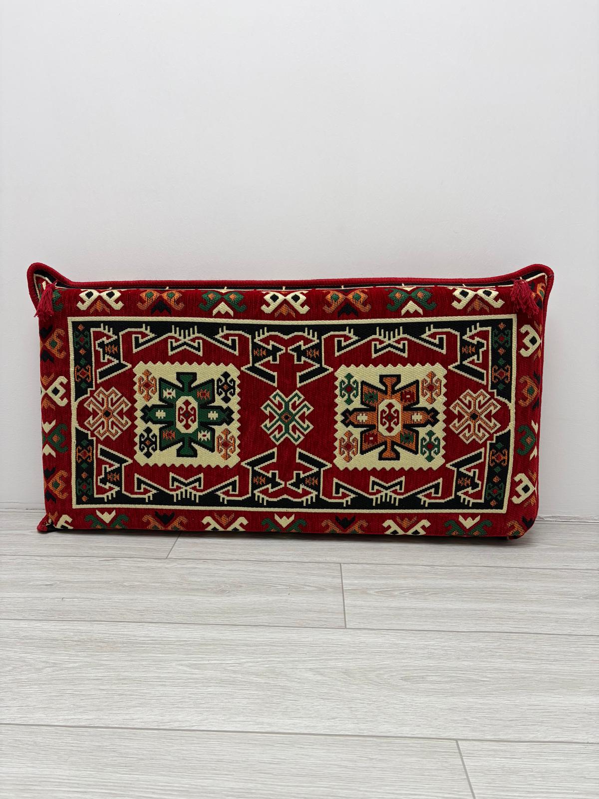 Şark Köşesi Takımı Sırt Dayama Yastığı Bergama Modeli (sünger Dahil) 40 X 90 X 10 Cm