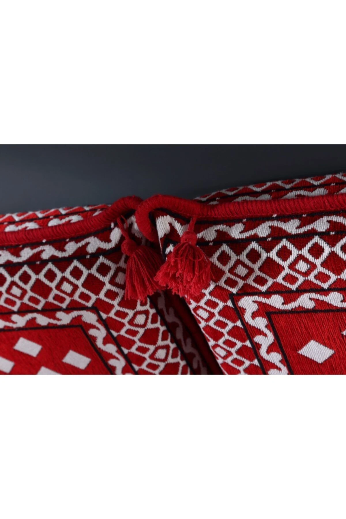 1.kalite Şark Köşesi Takımı Atlantis Kırmızı Modeli Sünger Dahil (4 Parça)