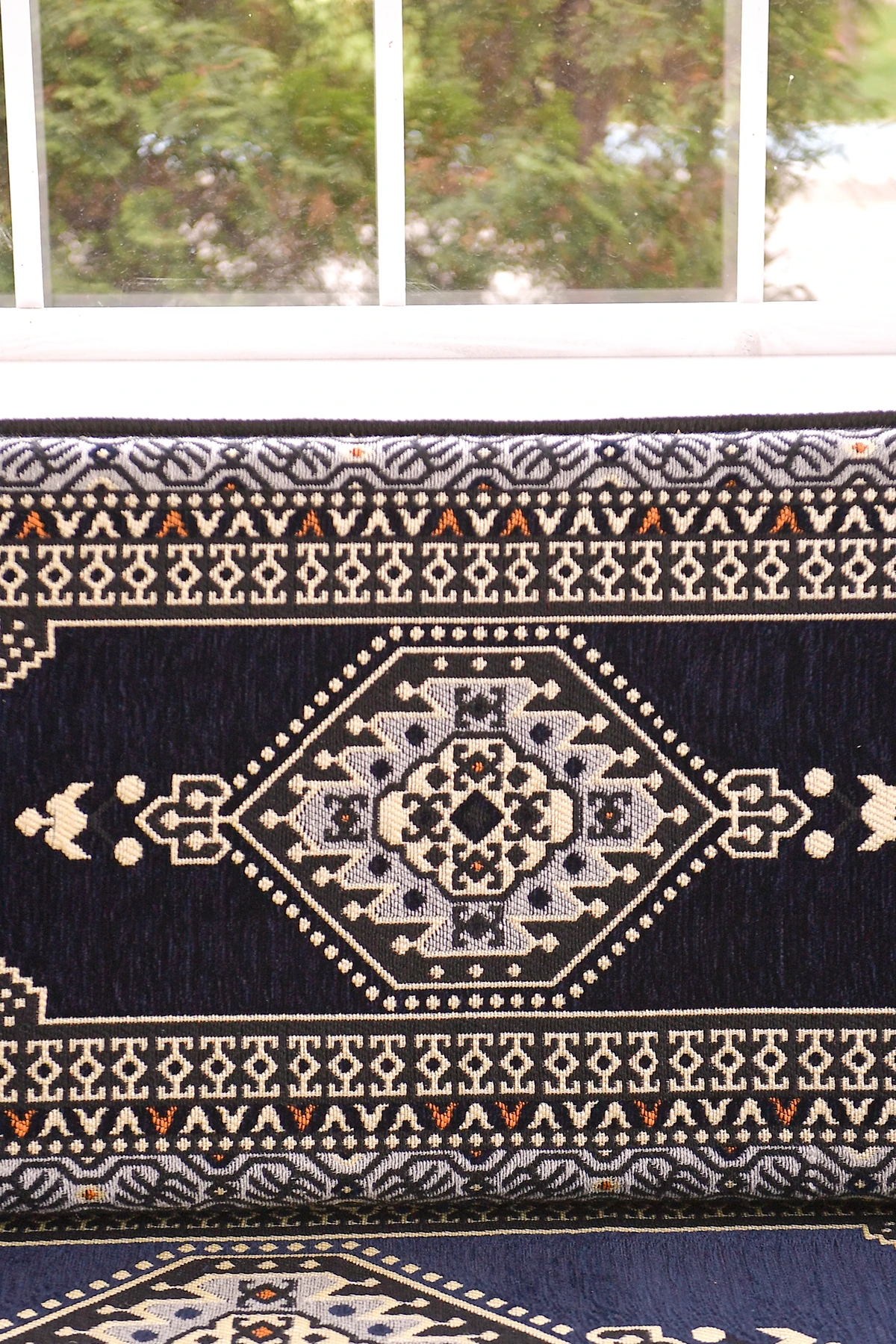 Şark Köşesi Takımı Konsepti Yahyalı Lacivert Modeli Koltuk Takımı Sünger Dahil (15 Parça)