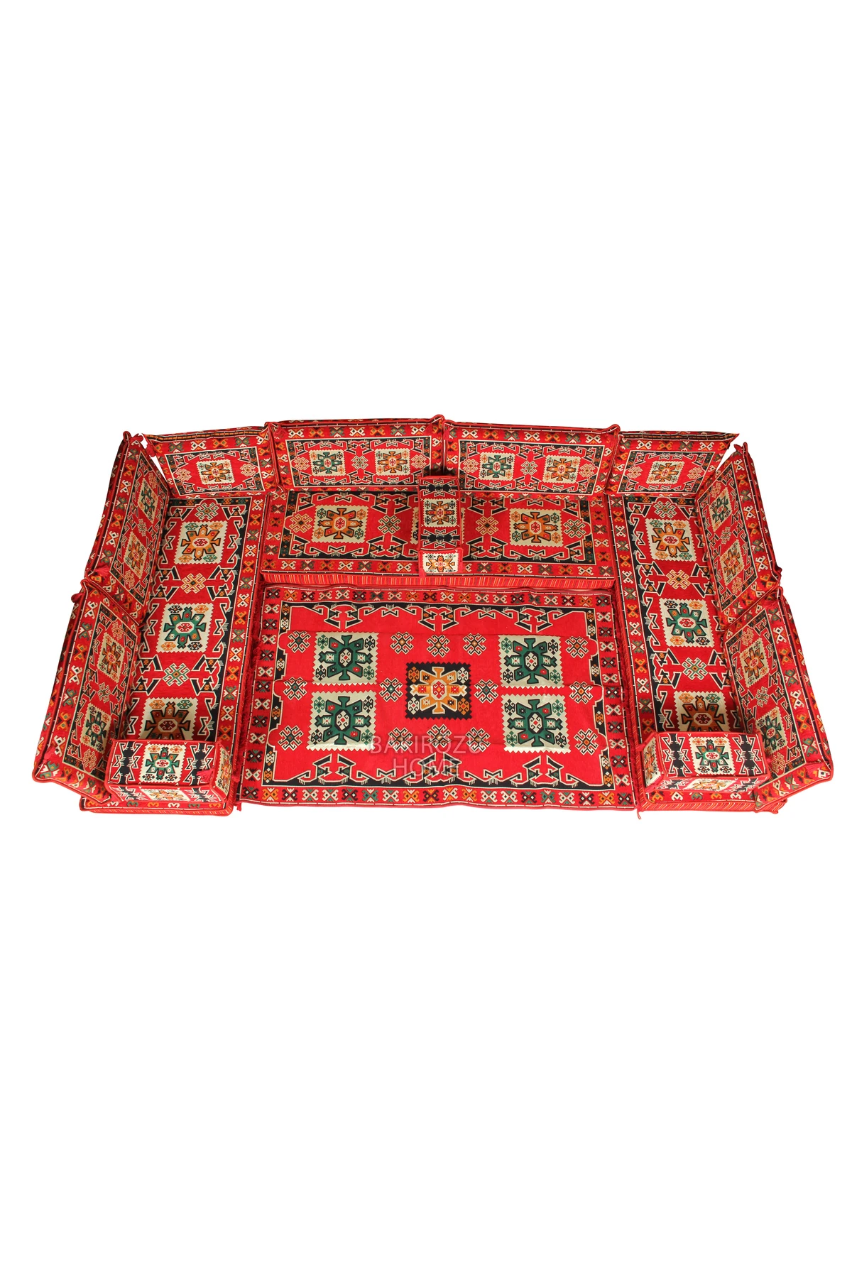 Şark Köşesi Takımı Bergama Modeli Koltuk Takımı Sünger Dahil 15 Parça