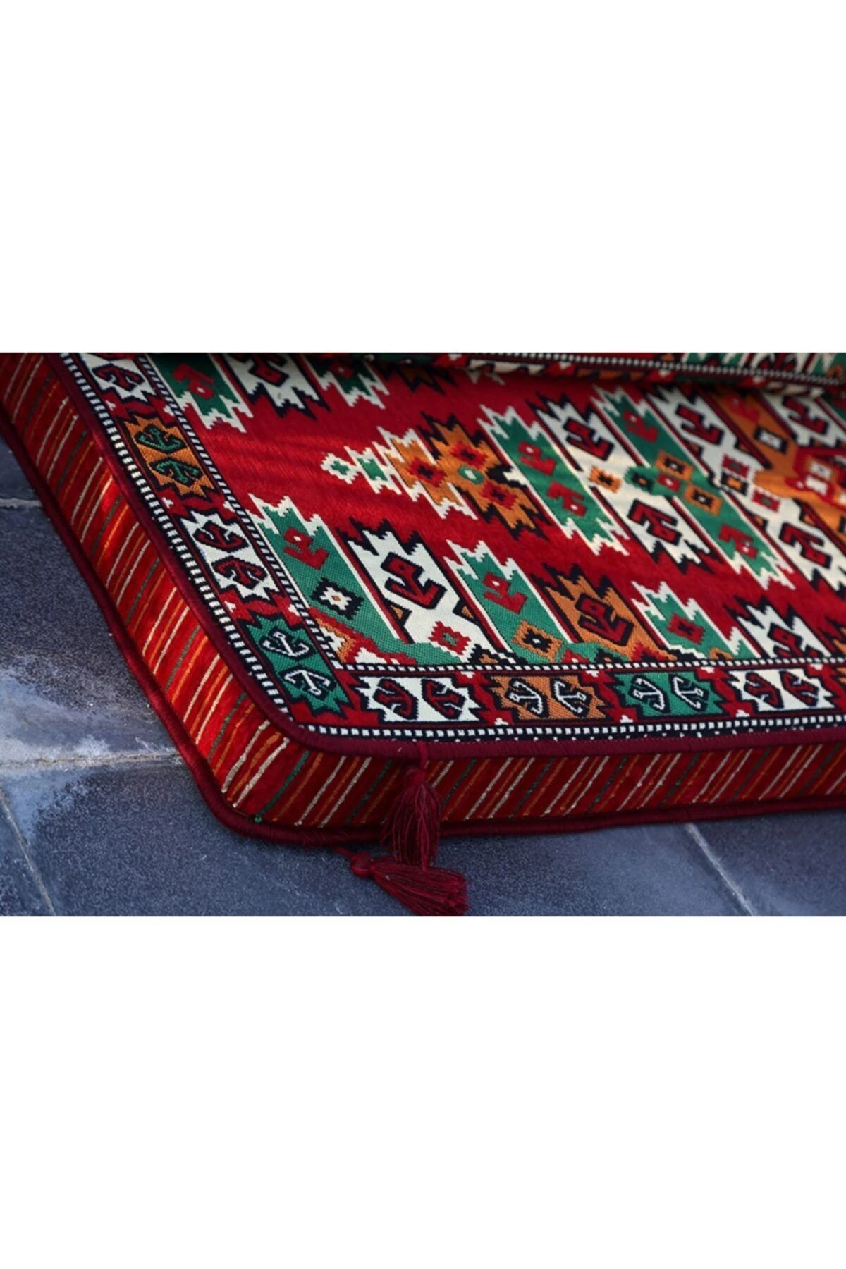 1.kalite Şark Köşesi Takımı Konsepti Apaçi Kırmızı Modeli Sünger Dahil (13 Parça)