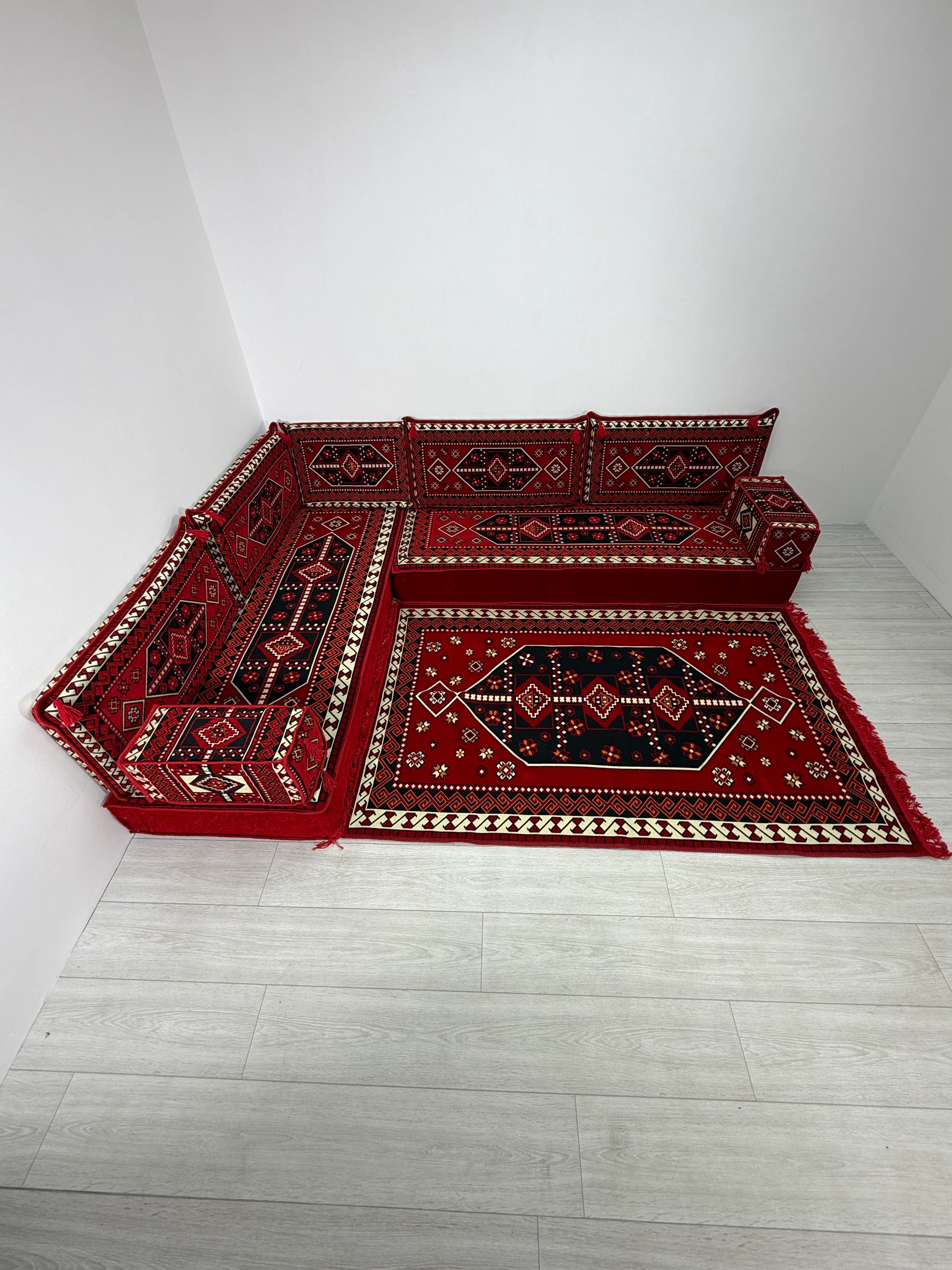 Şark Köşesi Takımı Sedir Modeli 10 Parça (20 CM MİNDER KALINLIĞI)