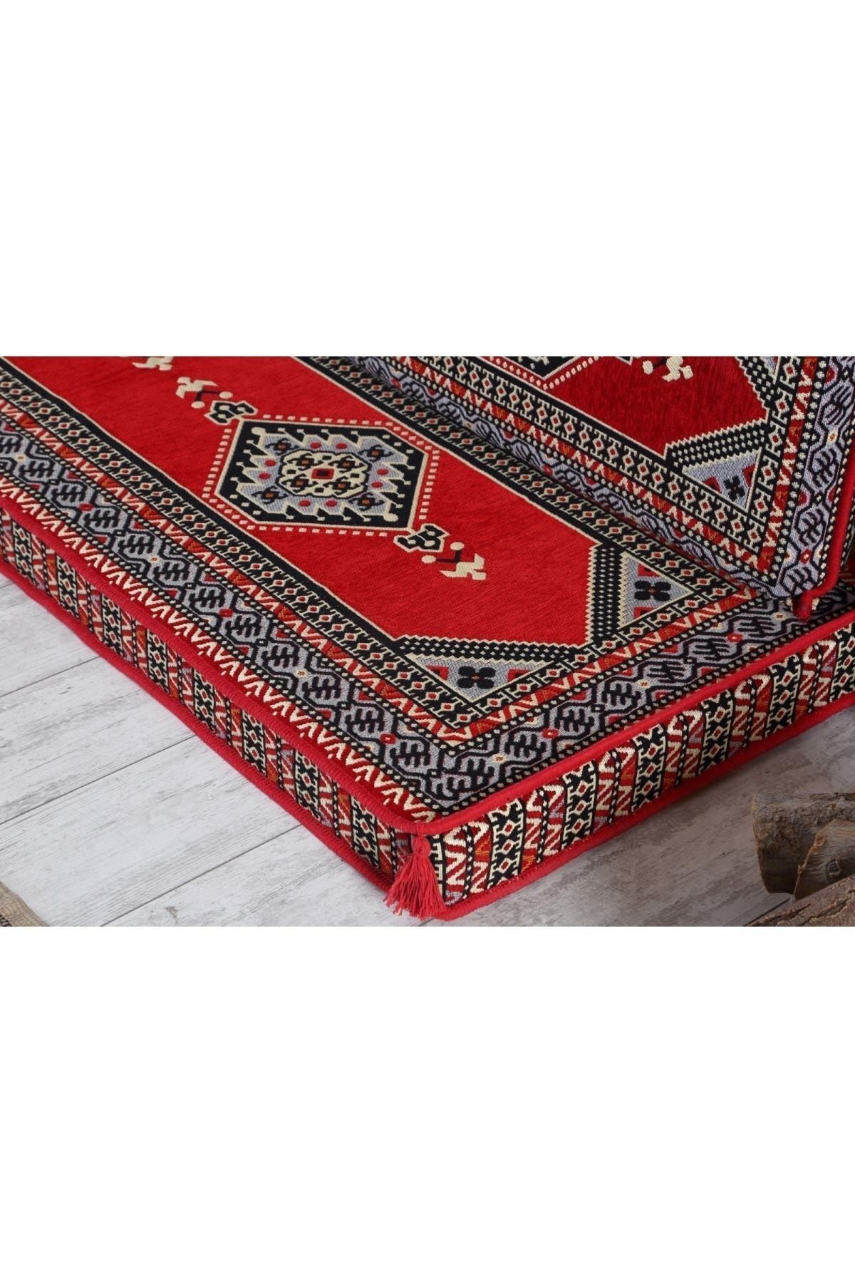 Şark Köşesi Takımı Konsepti Saraylı Modeli Koltuk Takımı Sünger Dahil (10 Parça)