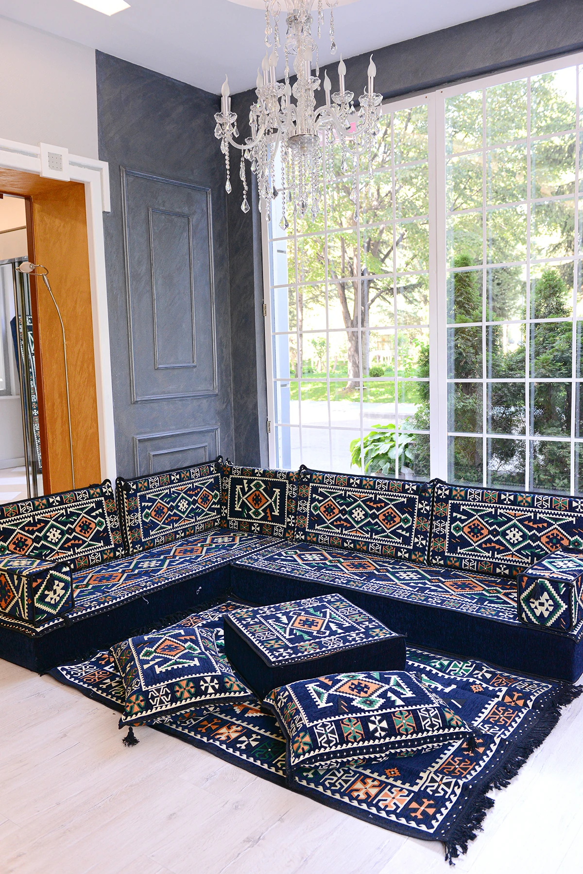 Şark Köşesi Takımı Lacivert Anadolu Modeli 13 Parça (20 CM MİNDER KALINLIĞI)