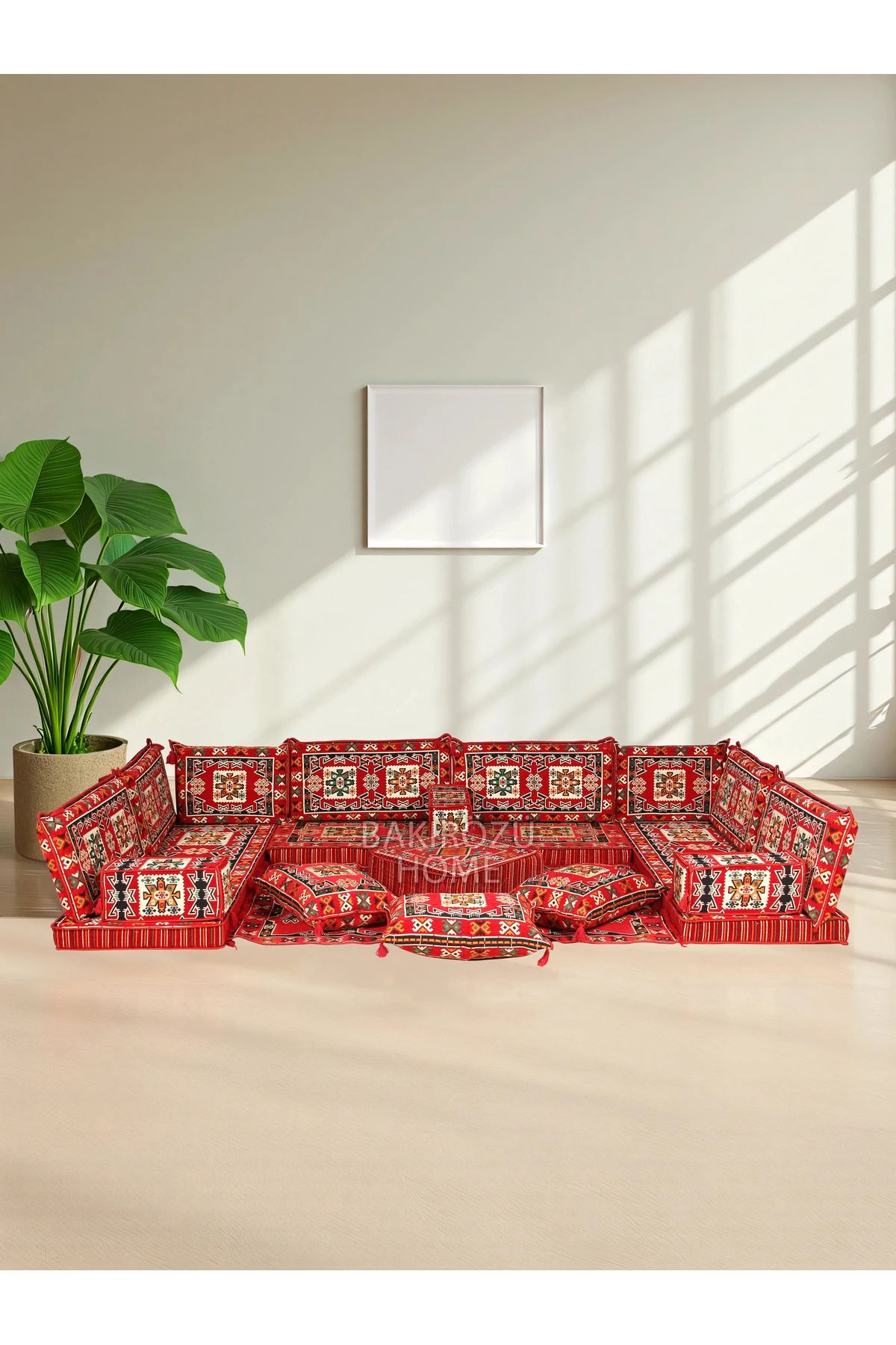 Şark Köşesi Takımı Bergama Modeli Koltuk Takımı Sünger Dahil 19 Parça