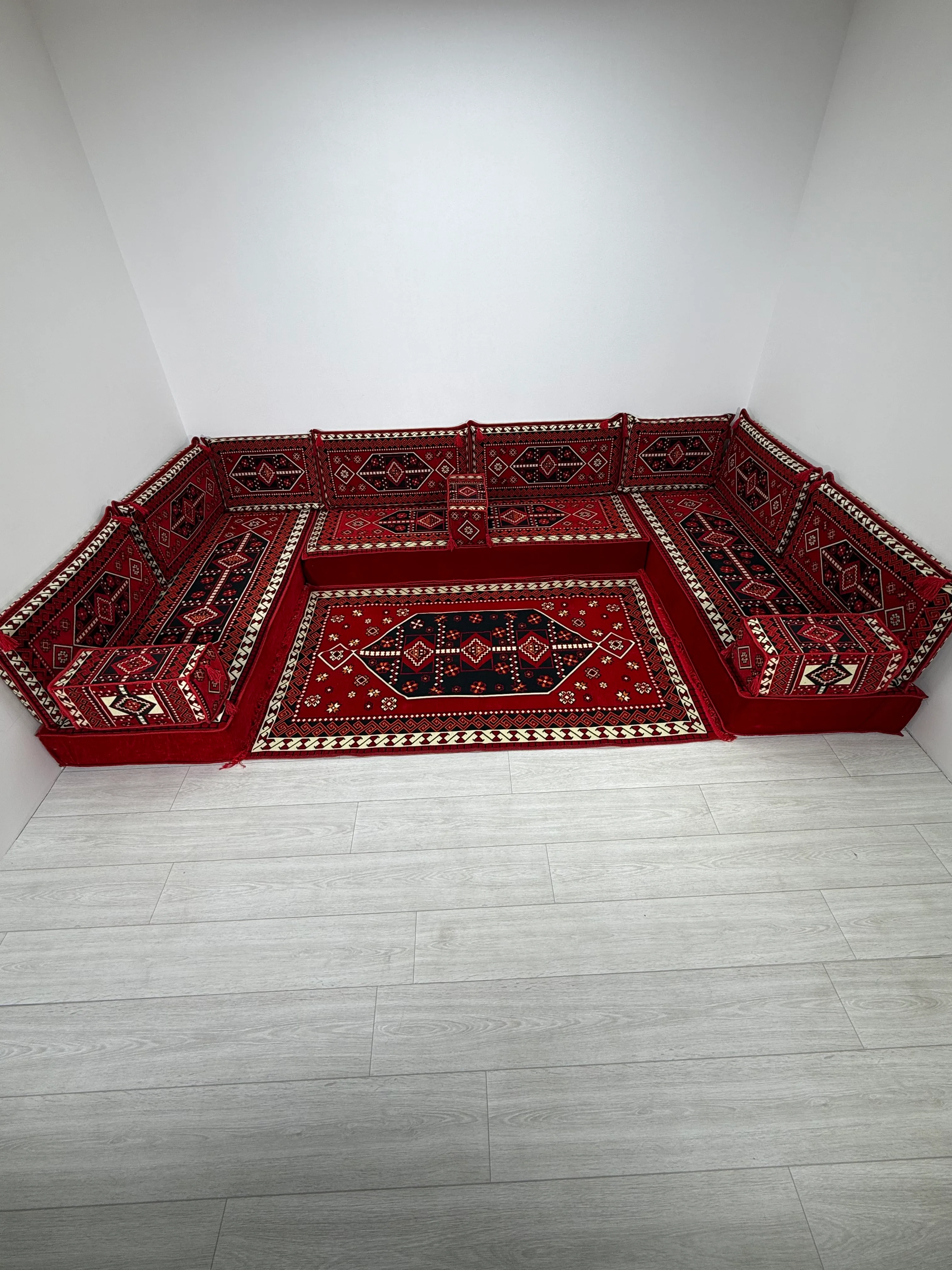 Şark Köşesi Takımı Sedir Modeli 15 Parça (20 CM MİNDER KALINLIĞI)