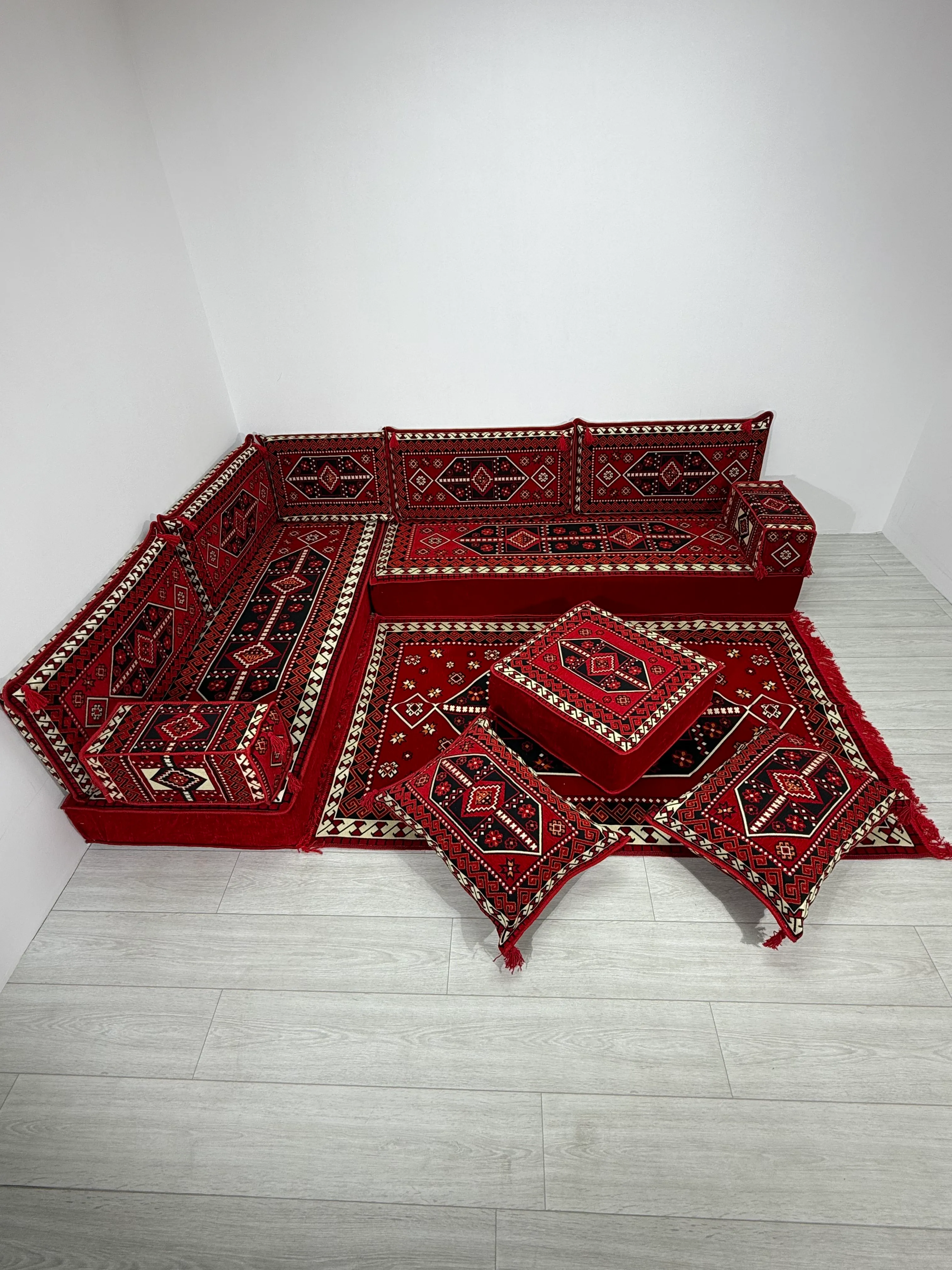 Şark Köşesi Takımı Sedir Modeli 13 Parça (20 CM MİNDER KALINLIĞI)