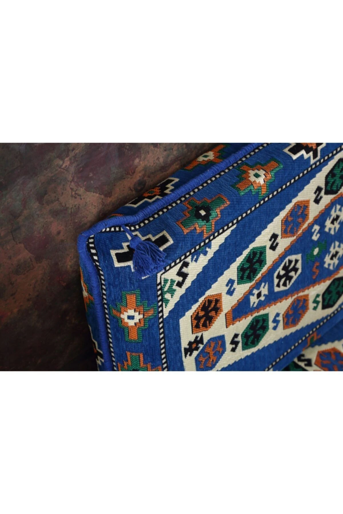 1.kalite Şark Köşesi Takımı Yörük Mavi Modeli Sünger Dahil (4 Parça)