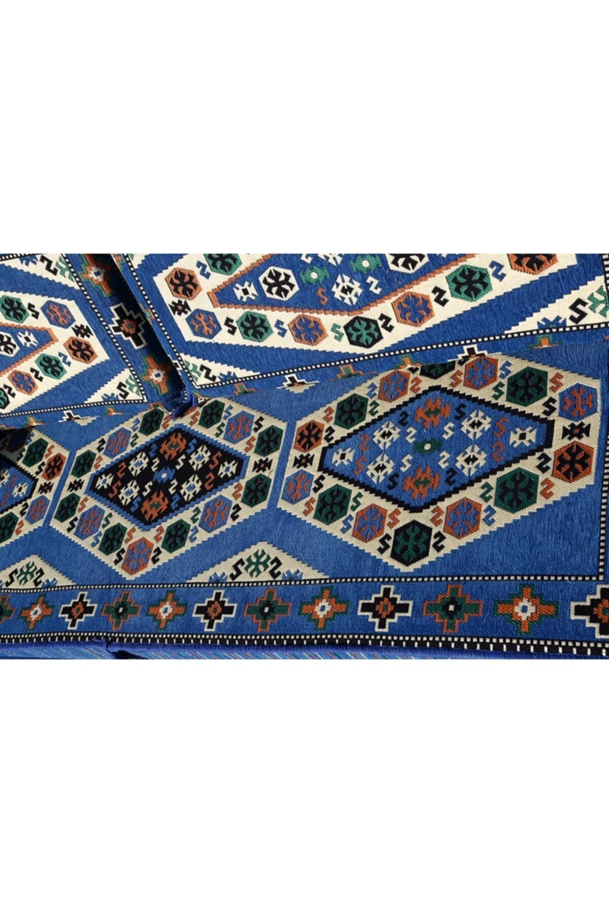 1.kalite Şark Köşesi Takımı Yörük Mavi Modeli Sünger Dahil (4 Parça)