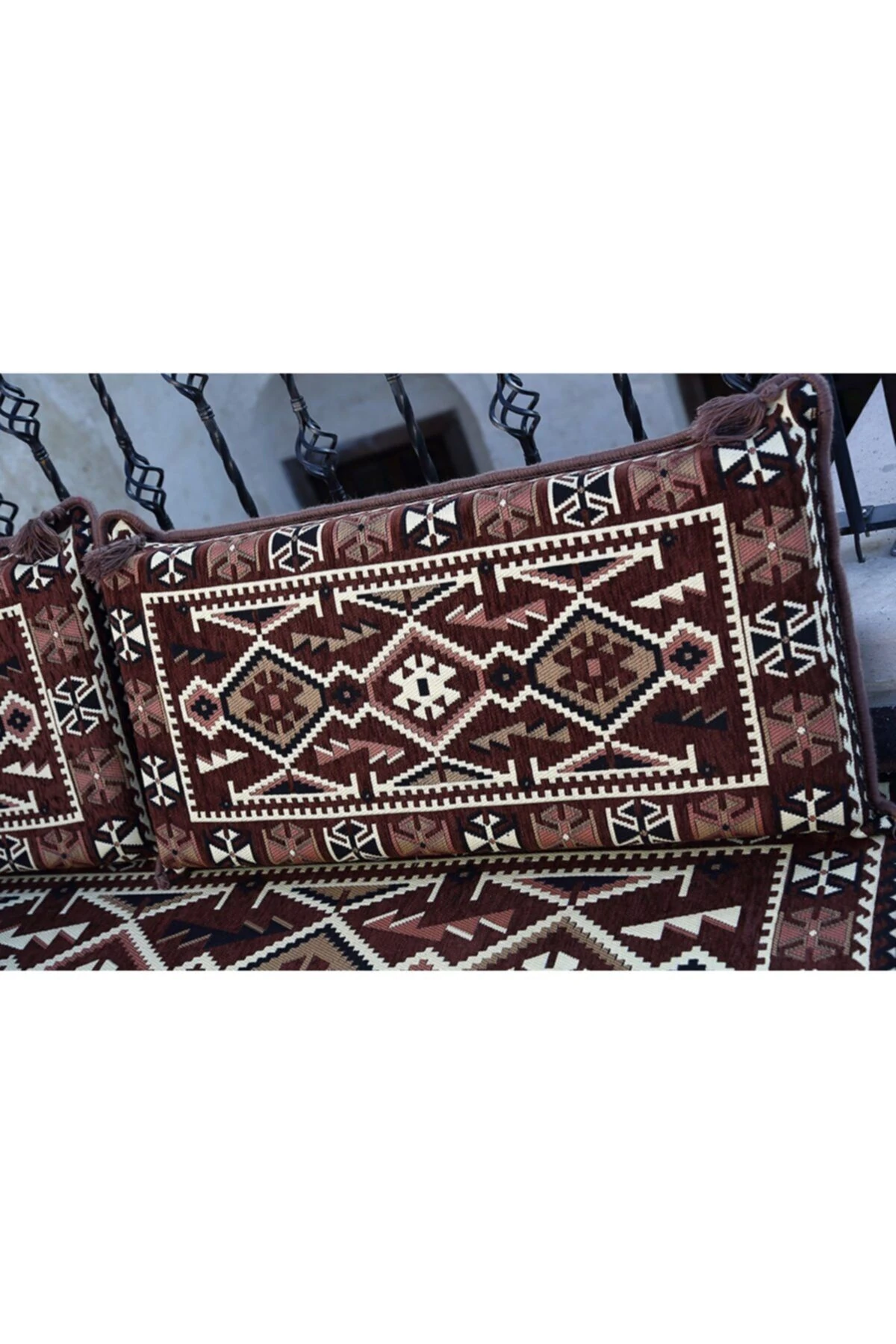 1.kalite Şark Köşesi Takımı Anadolu Kahve Modeli Sünger Dahil (4 Parça)