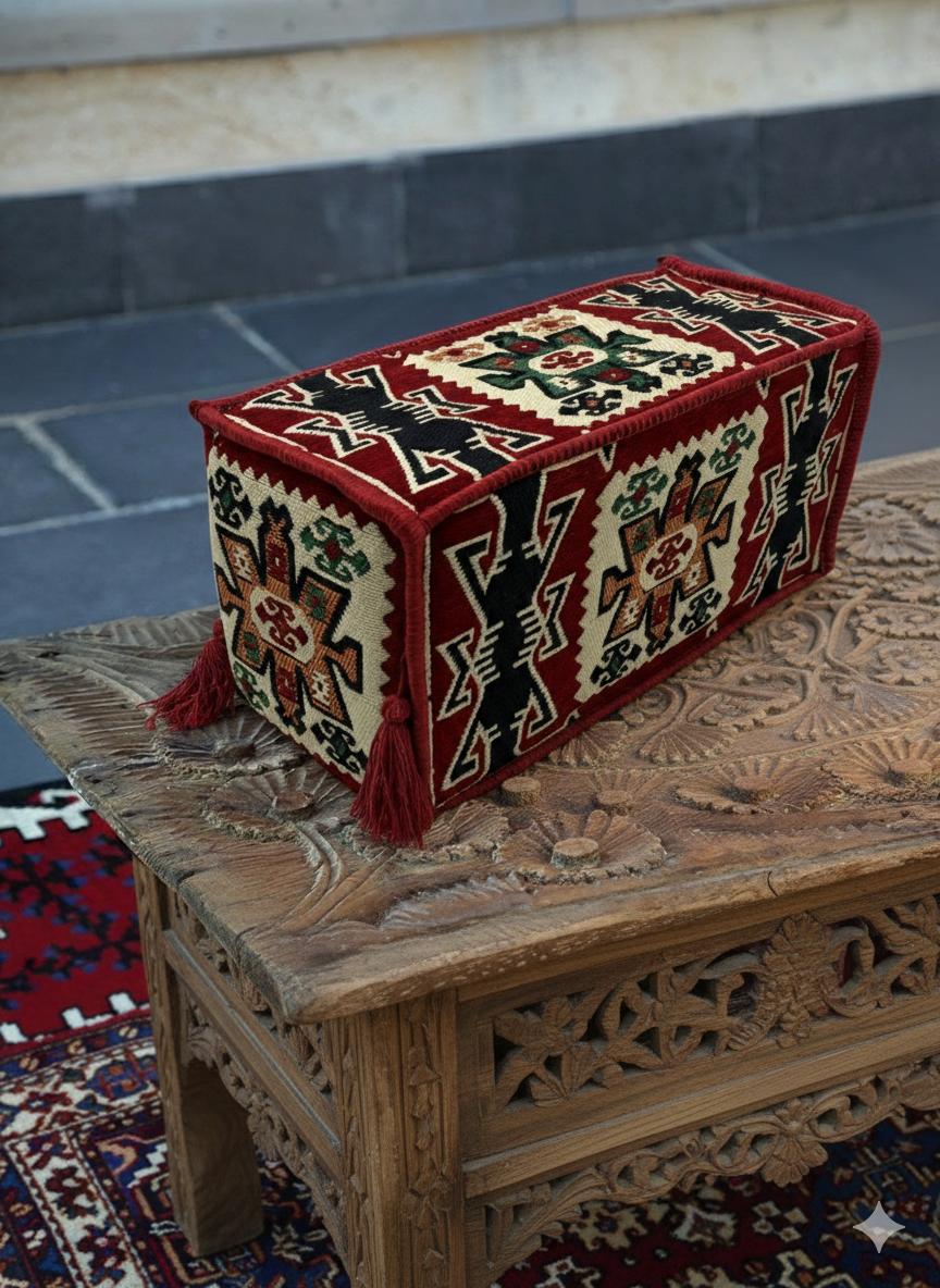 Şark Köşesi Takımı Kol Dayama Minderi Bergama Modeli (22 x 22 x 50 cm)