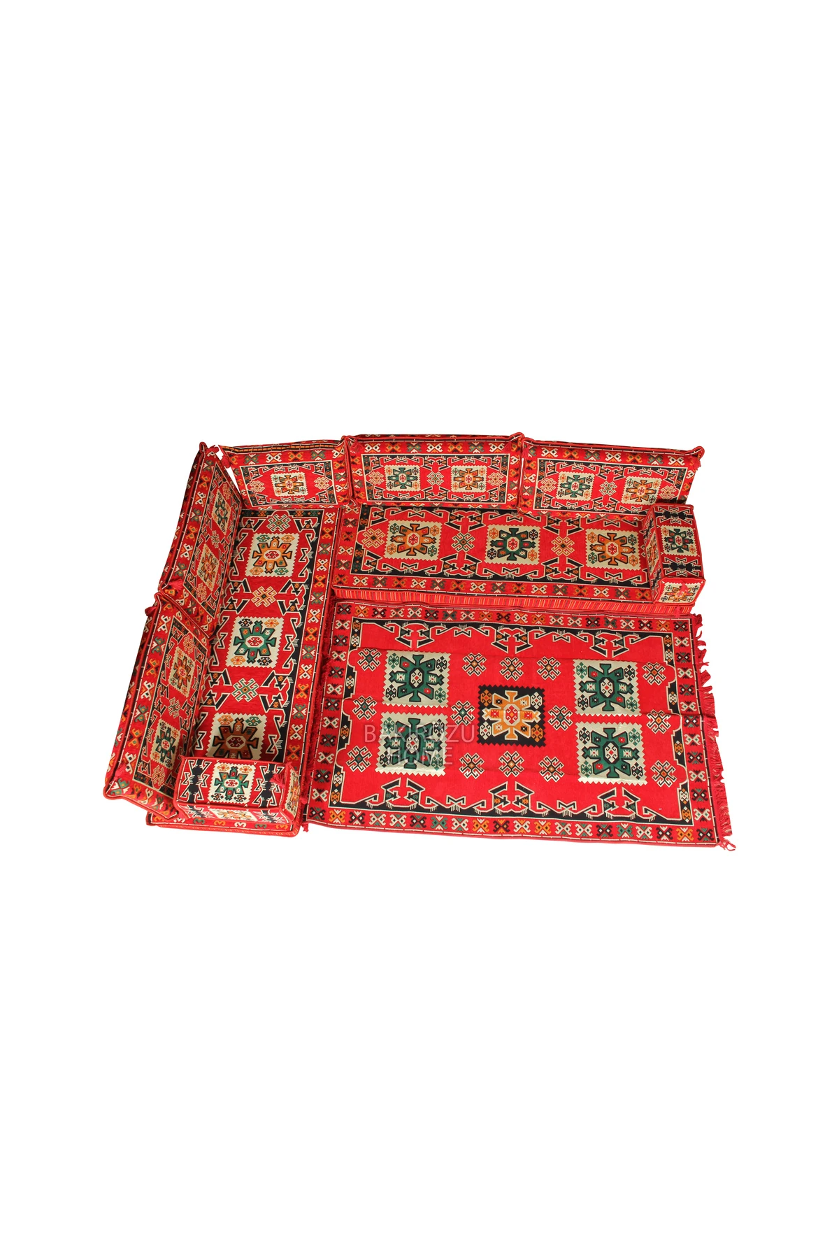 Şark Köşesi Takımı Bergama Modeli Koltuk Takımı Sünger Dahil 10 Parça