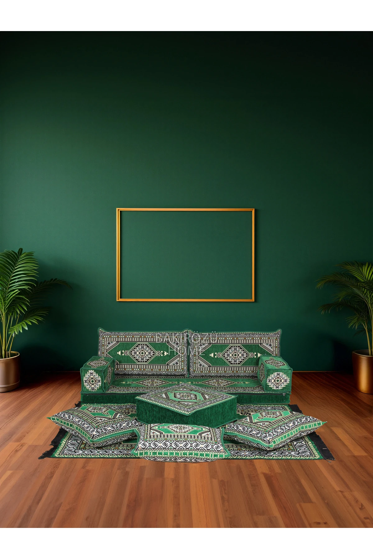 Şark Köşesi Takımı Konsepti Yeşil Yahyalı Modeli