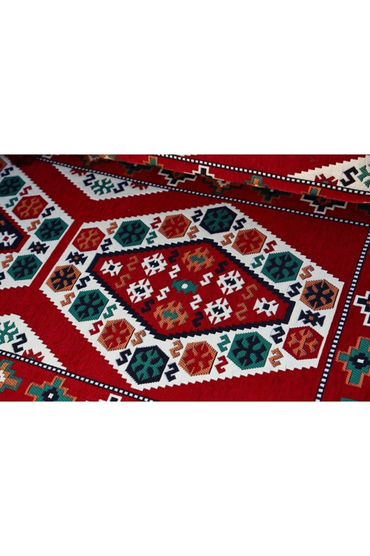 1.kalite Şark Köşesi Takımı Yörük Kırmızı Modeli Sünger Dahil (4 Parça)