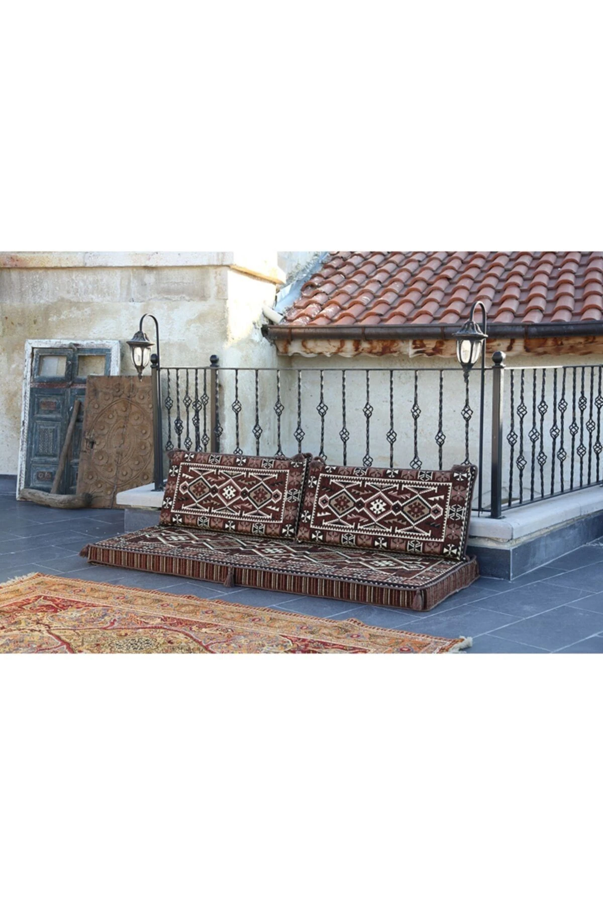 1.kalite Şark Köşesi Takımı Anadolu Kahve Modeli Sünger Dahil (4 Parça)