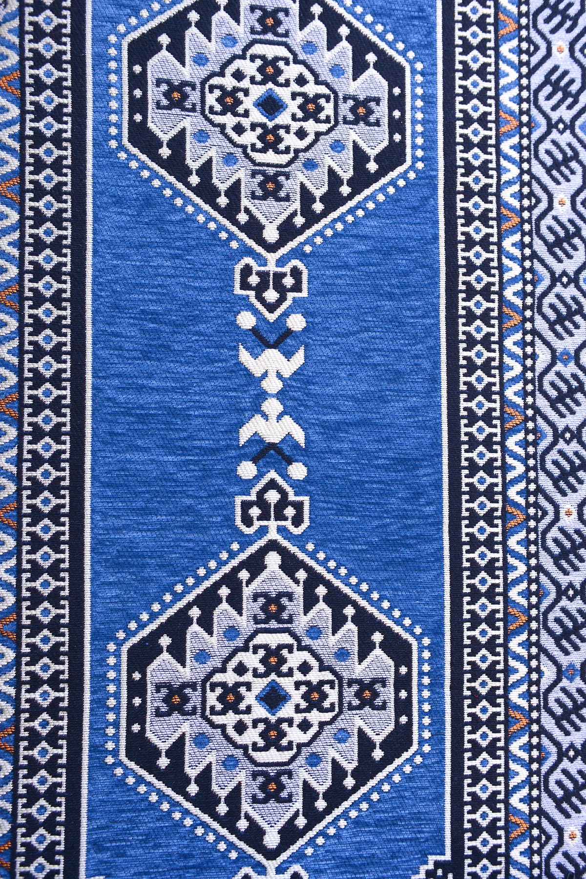 Şark Köşesi Takımı Konsepti Mavi Yahyalı Modeli Koltuk Takımı Sünger Dahil (15 Parça)