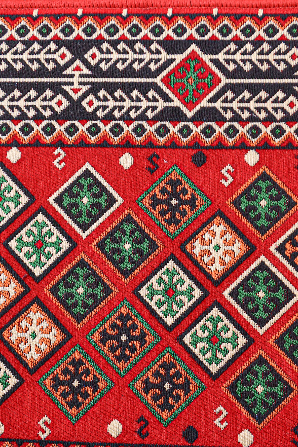 Şark Köşesi Takımı Konsepti Kırmızı Şili Modeli Koltuk Takımı Sünger Dahil (15 Parça)