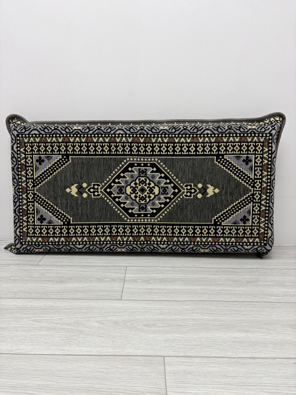 Şark Köşesi Takımı Sırt Dayama Yastığı Yahyalı Gri Modeli (sünger Dahil) 40 X 90 X 10 Cm