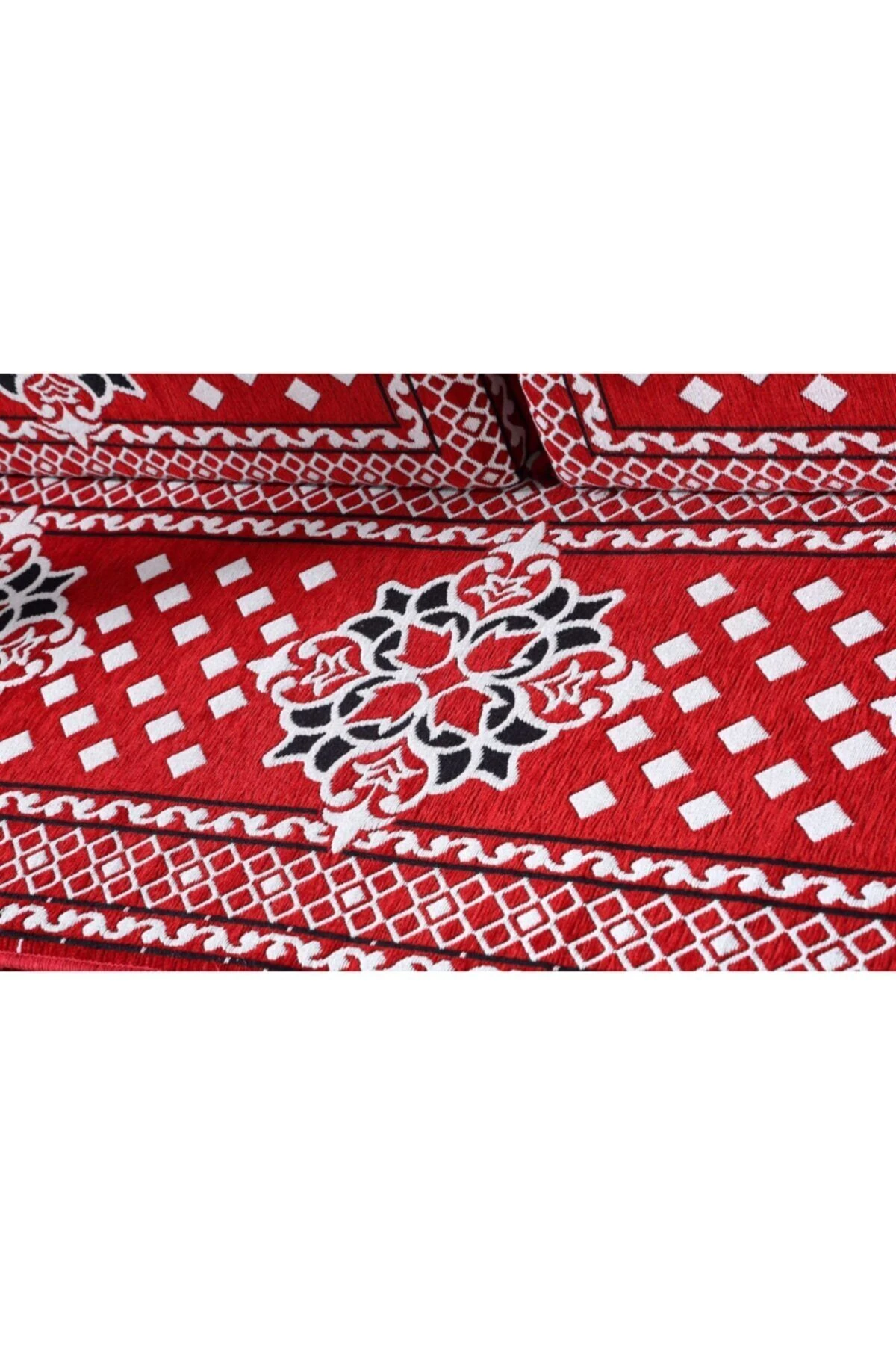 1.kalite Şark Köşesi Takımı Atlantis Kırmızı Modeli Sünger Dahil (4 Parça)