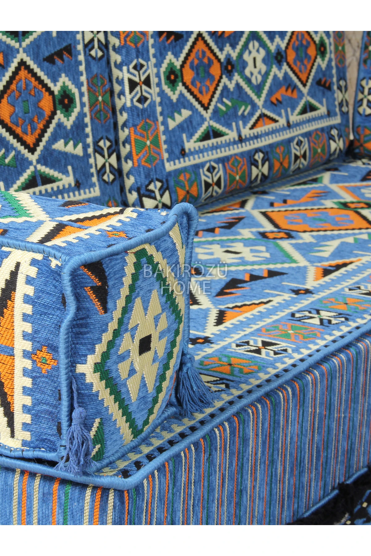 Şark Köşesi Takımı (20 CM MİNDER KALINLIĞI) Mavi Anadolu Modeli 19 Parça