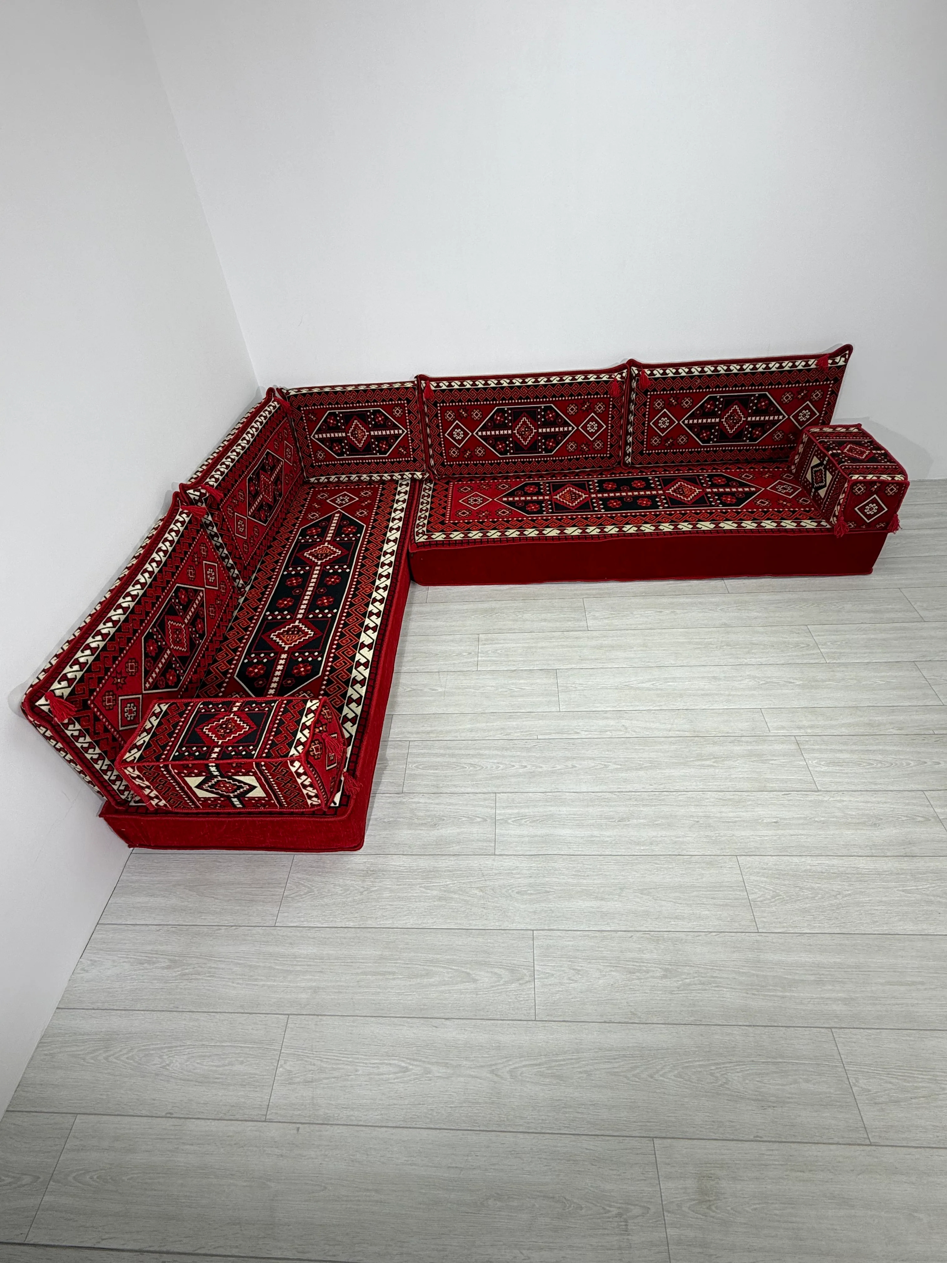 Şark Köşesi Takımı Sedir Modeli 9 Parça (20 CM MİNDER KALINLIĞI)