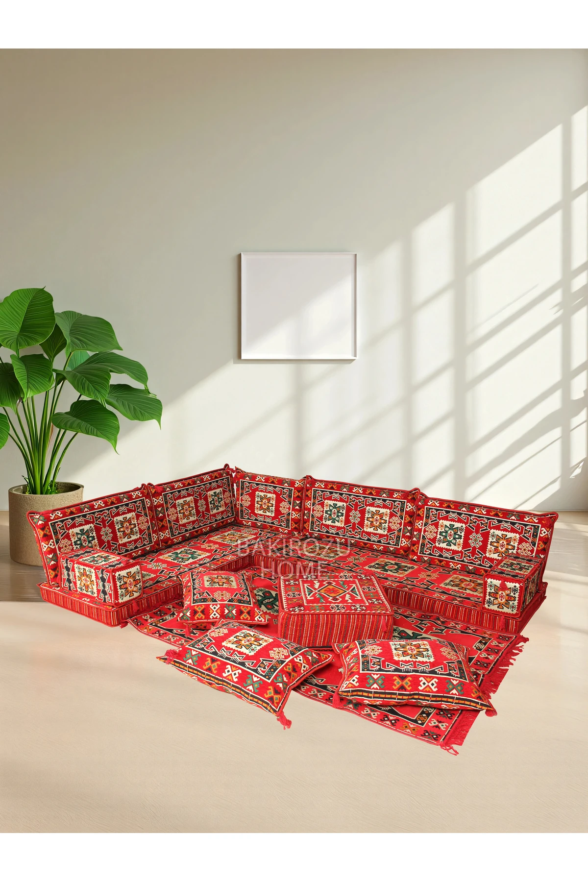 Şark Köşesi Takımı Bergama Modeli Koltuk Takımı Sünger Dahil 14 Parça