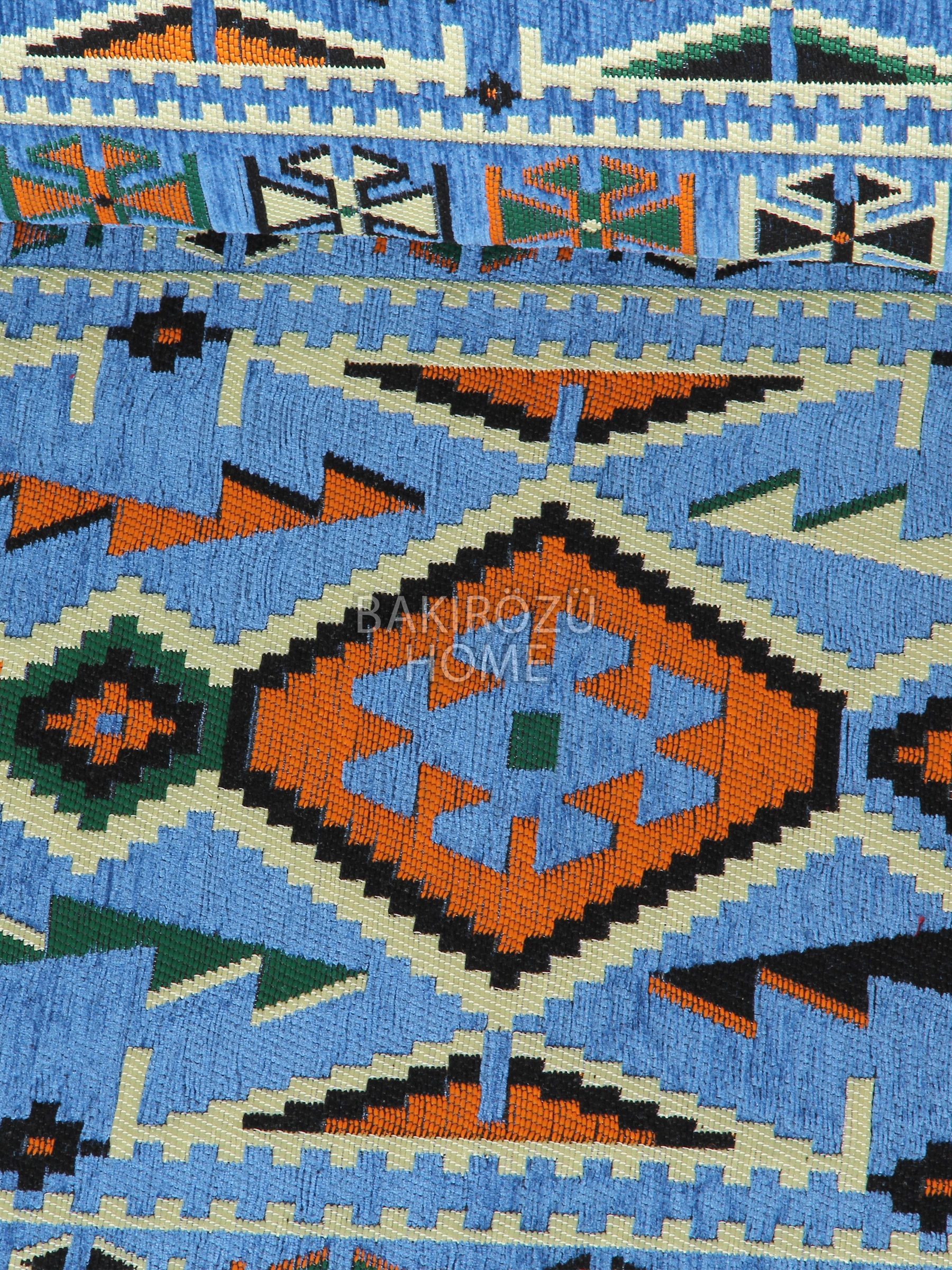 Şark Köşesi Takımı (20 CM MİNDER KALINLIĞI) Mavi Anadolu Modeli 5 Parça