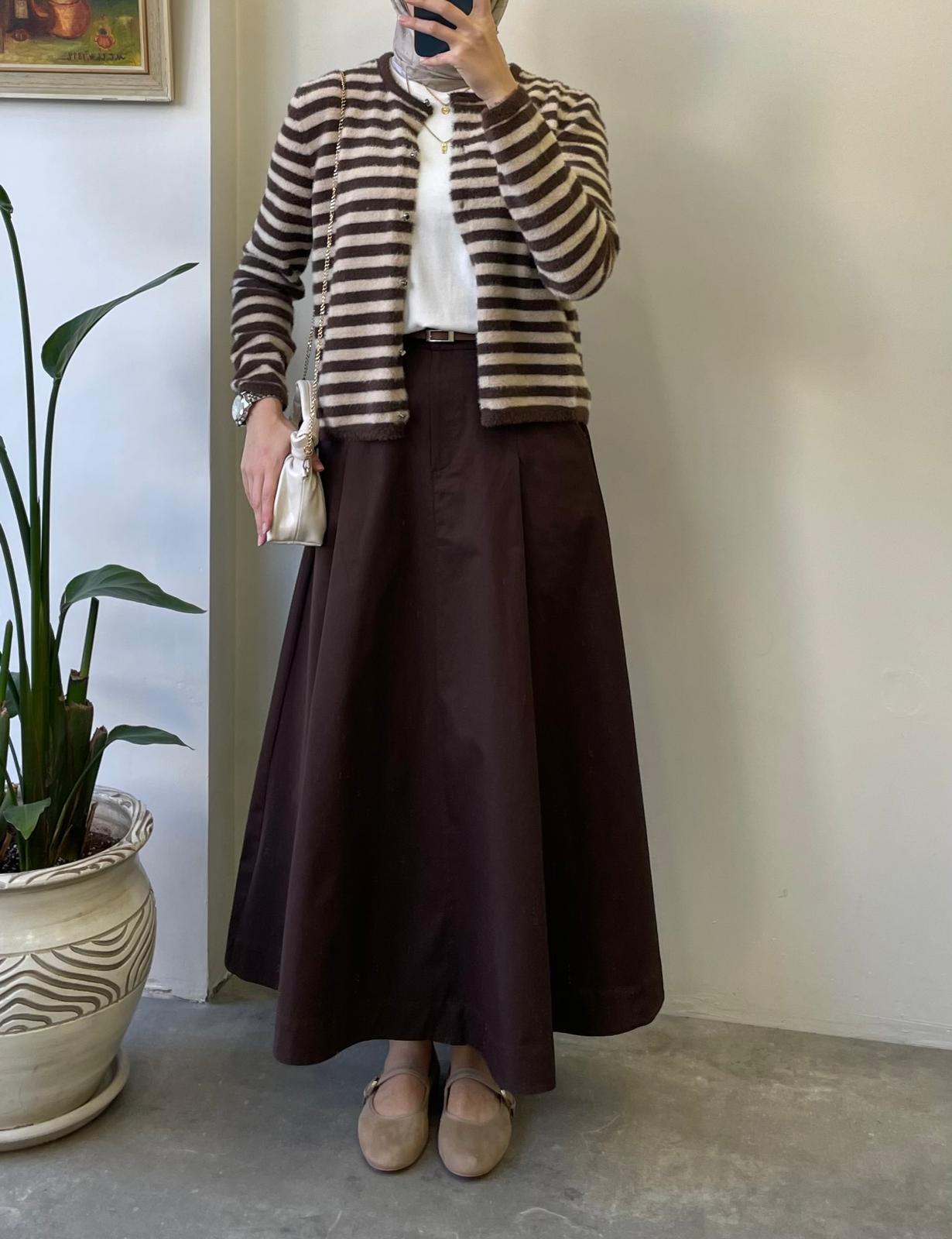 Çizgili Yumoş Hırka