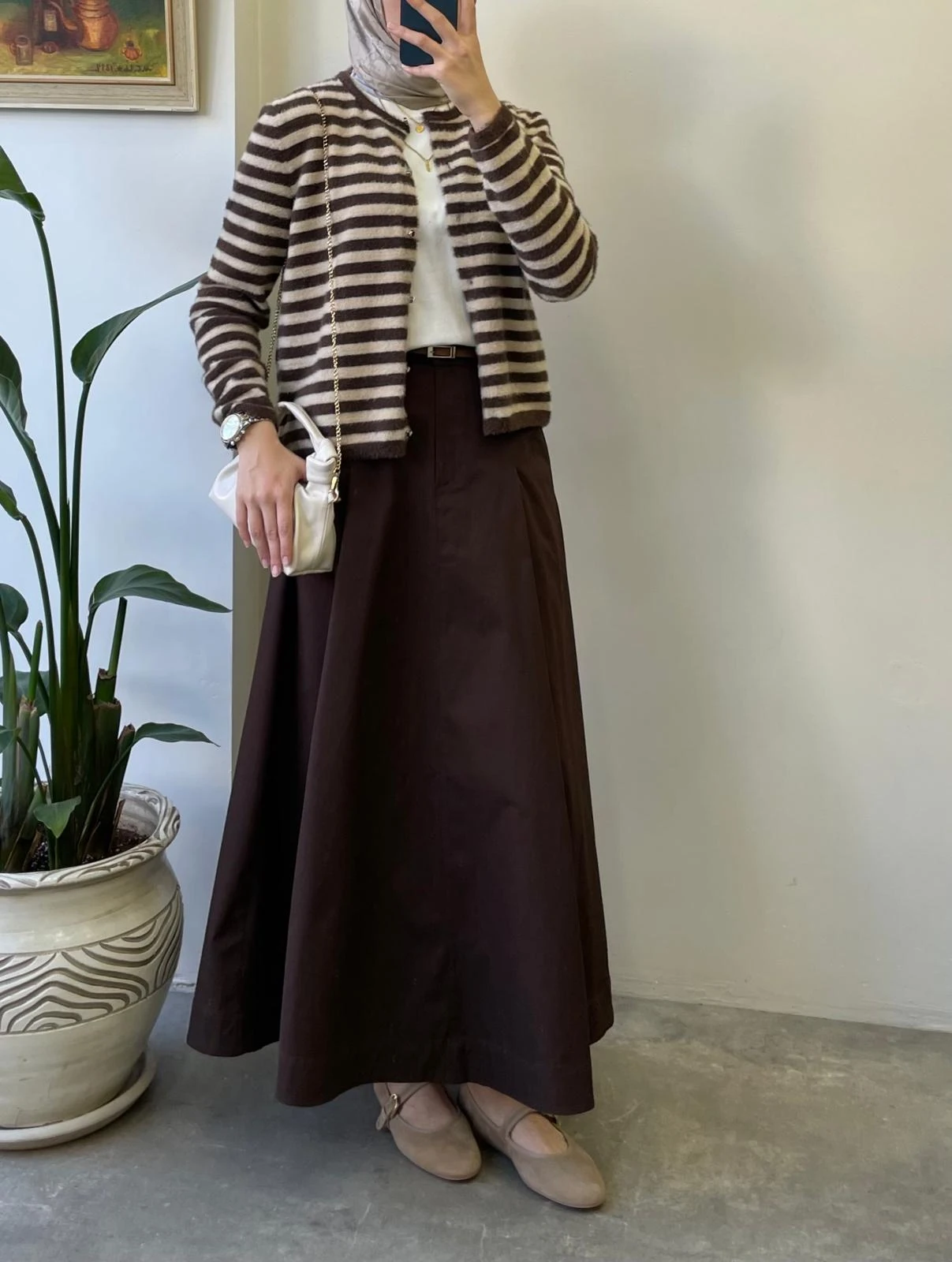 Çizgili Yumoş Hırka