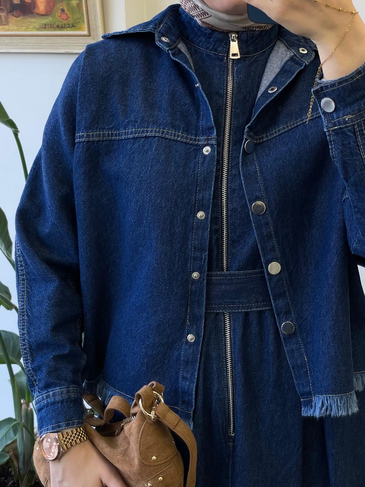 Denim Jile-Ceket Takım