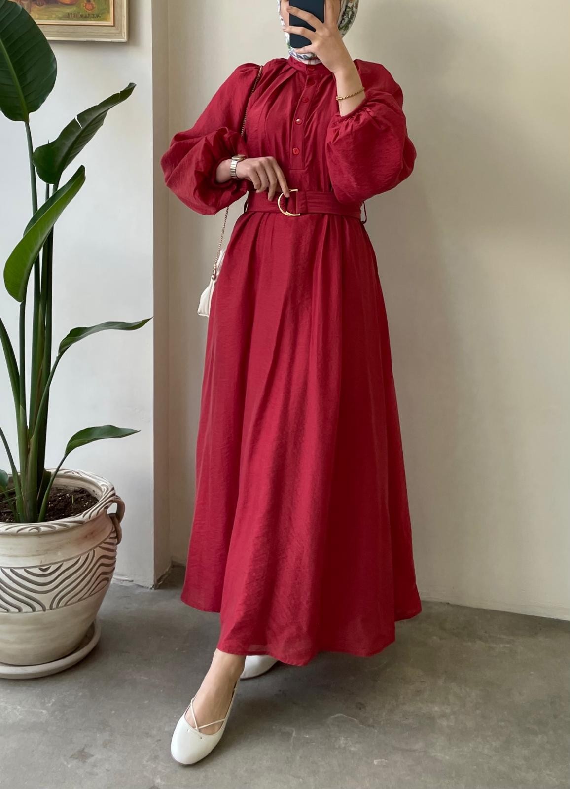 Luna Kemerli Elbise