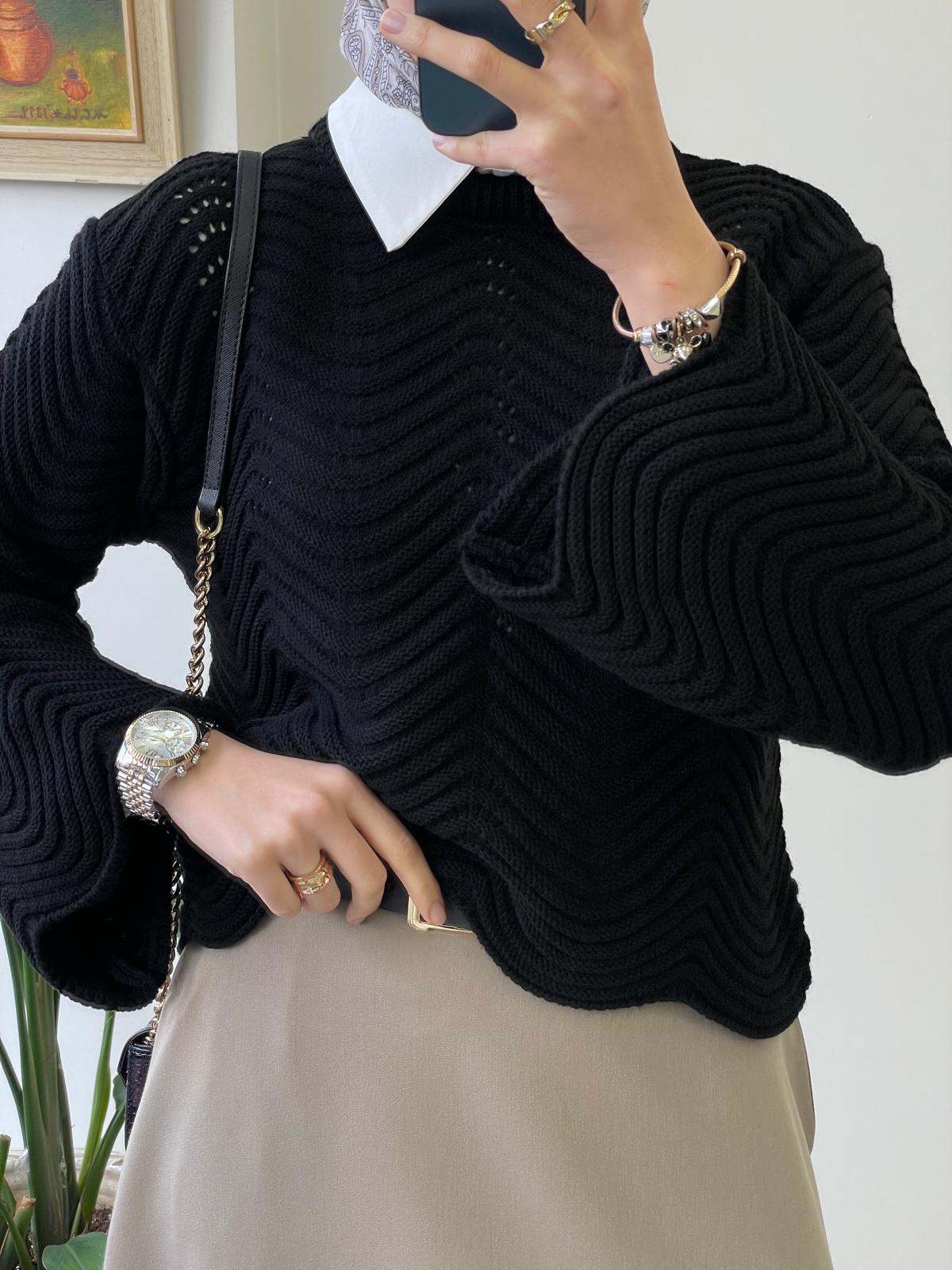 Lisa Ajurlu Kazak - siyah