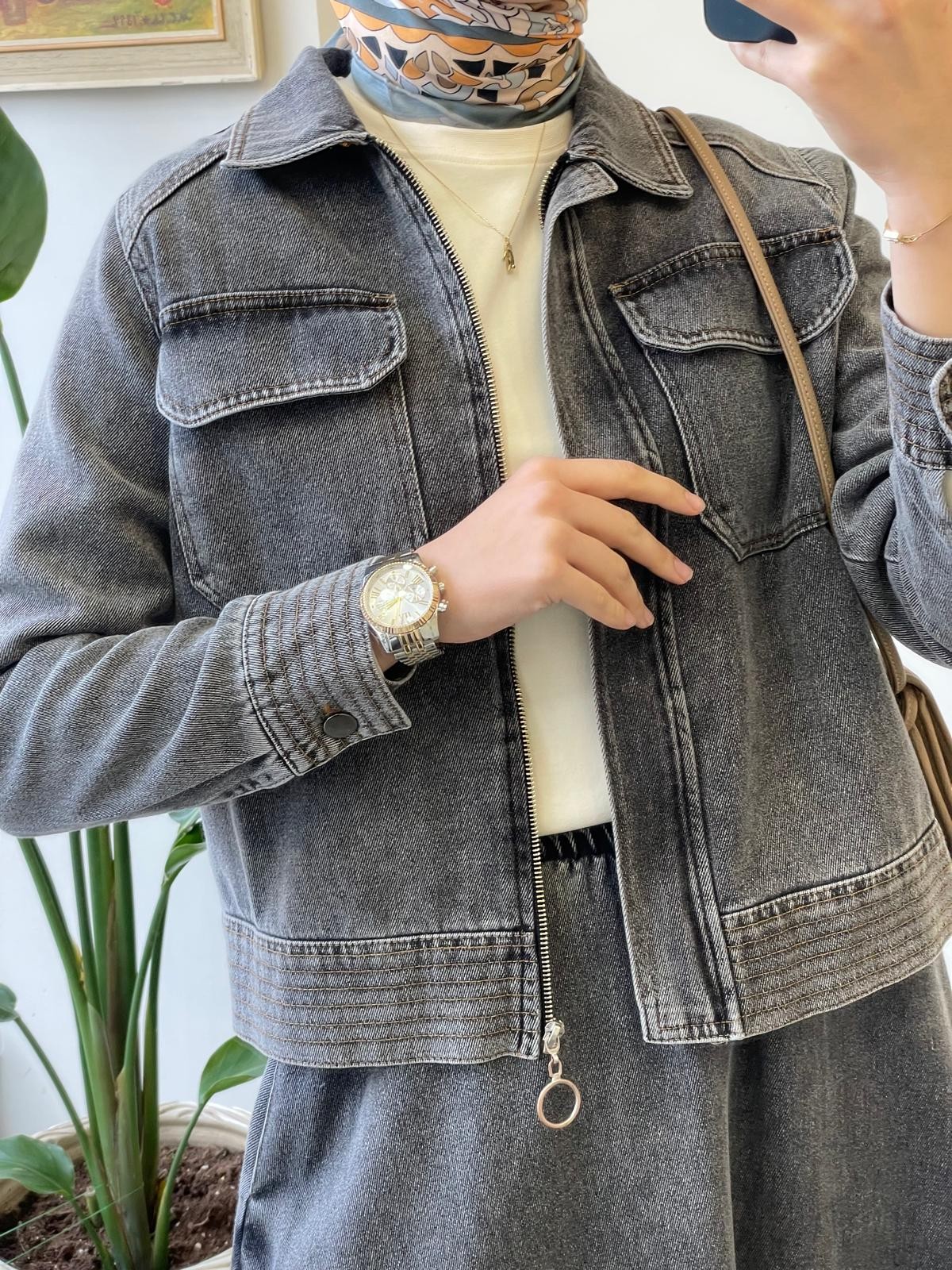 Mona Denim Etekli Takım