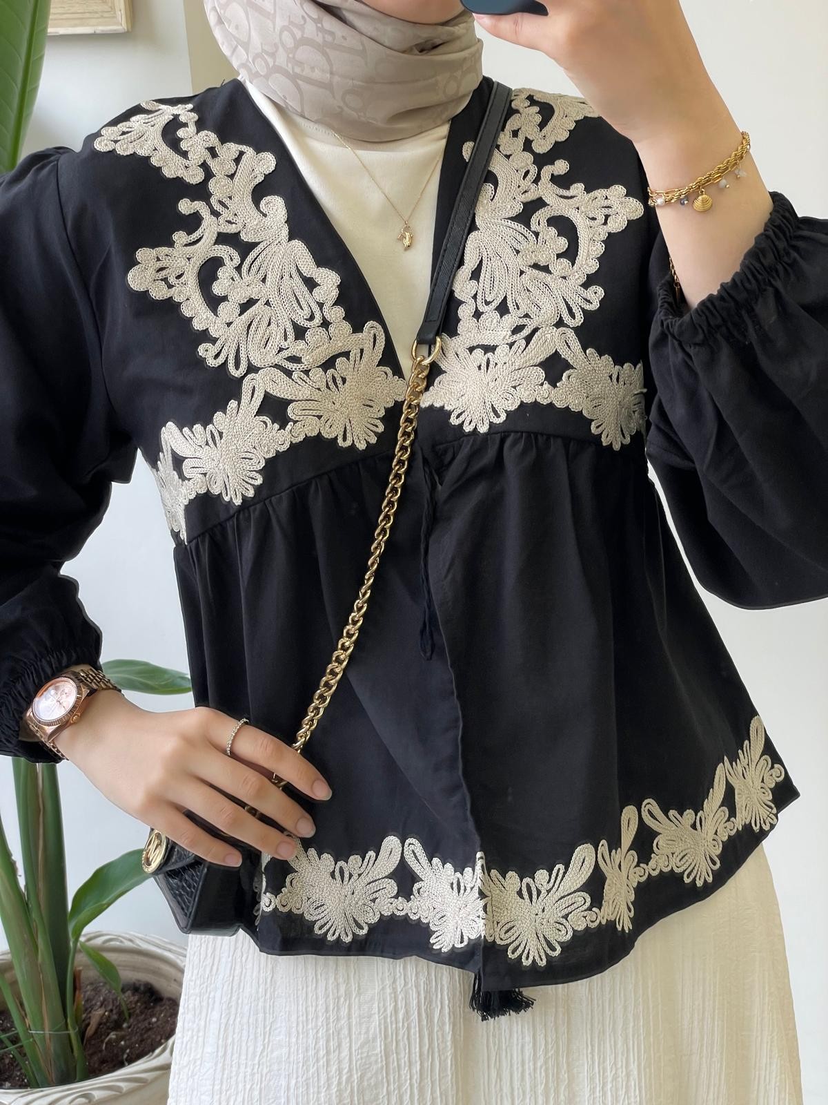 Nakış İşlemeli Kimono