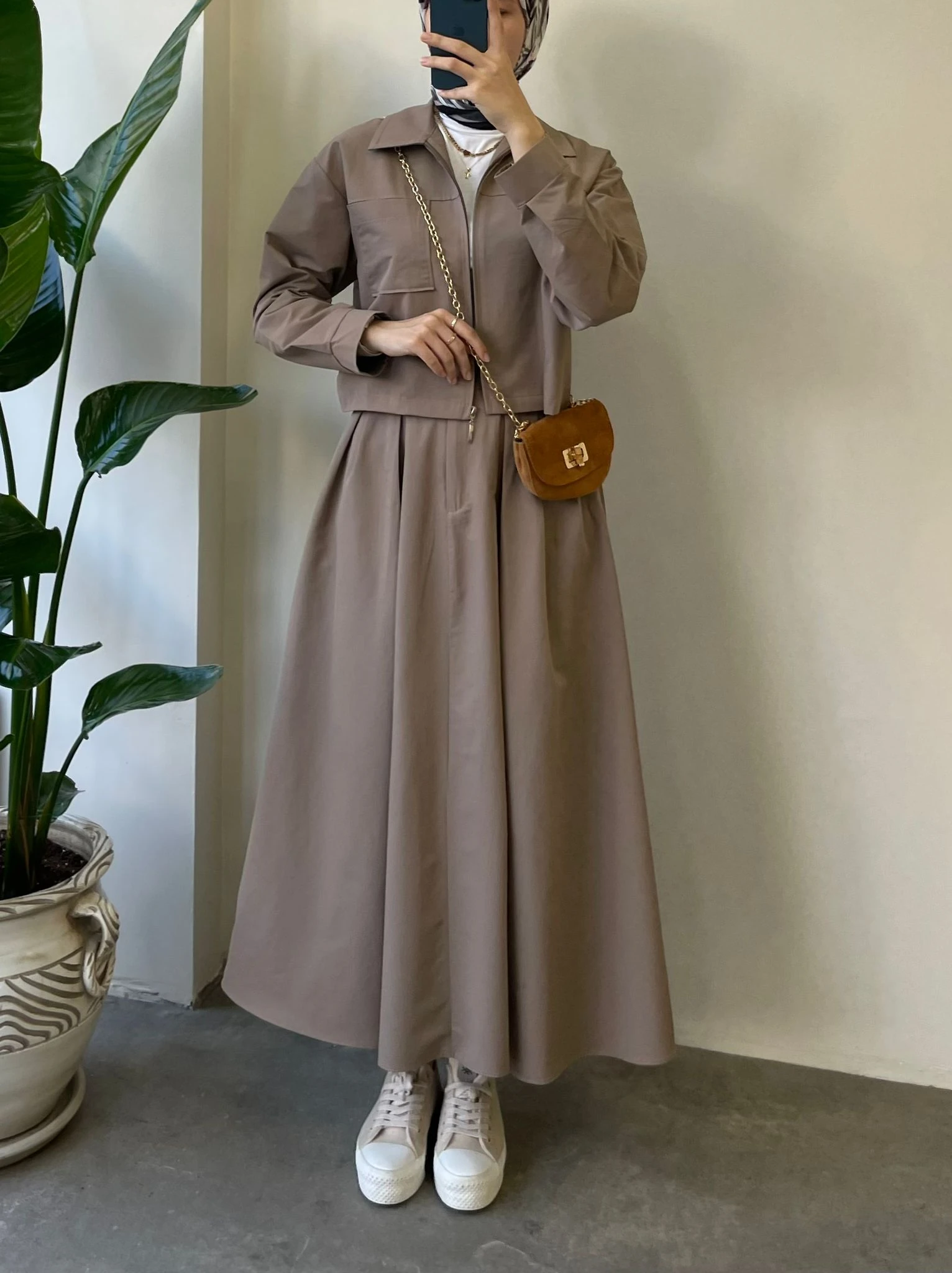 Gabardin Etekli Takım