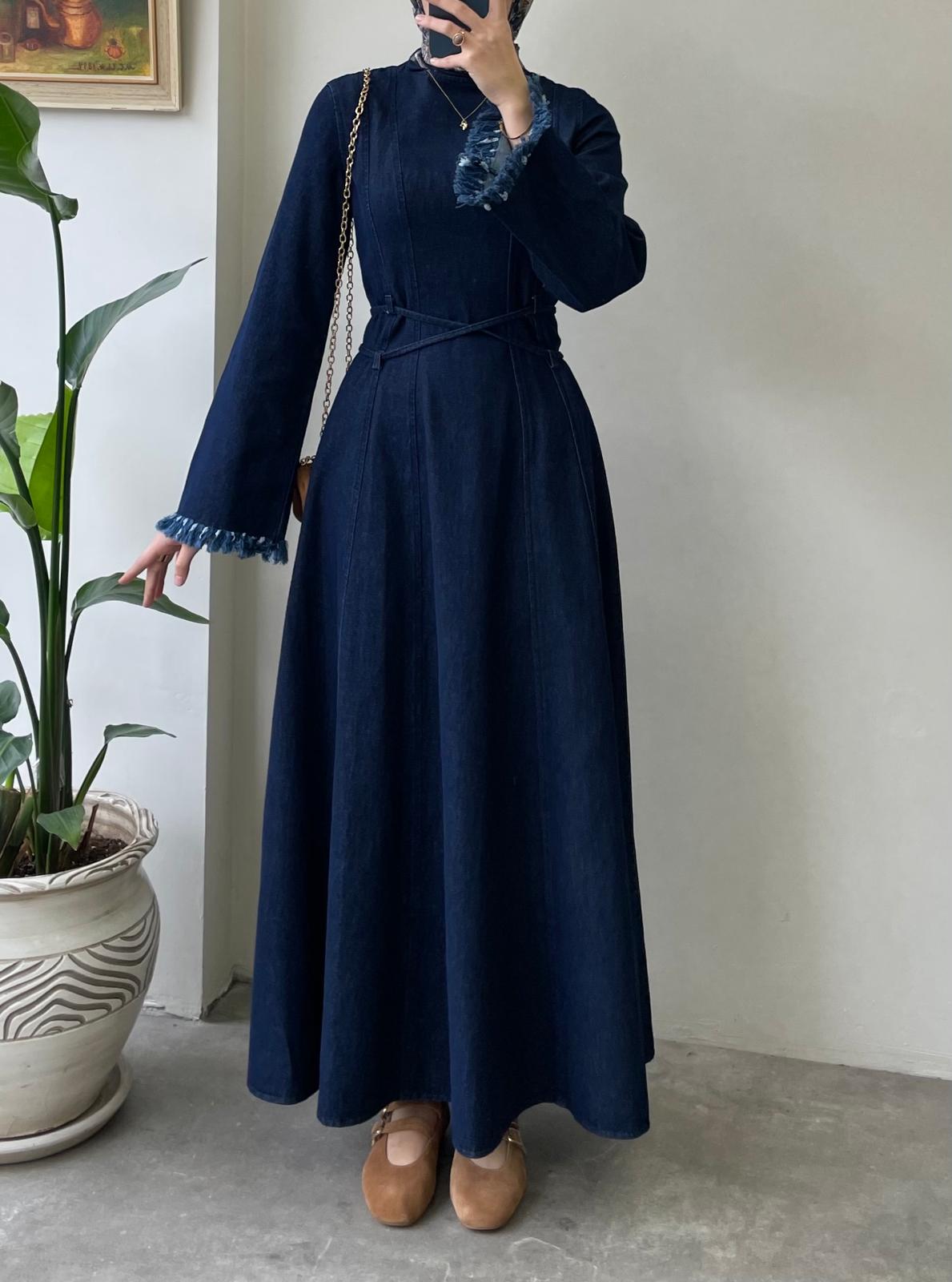 Liona Denim Elbise