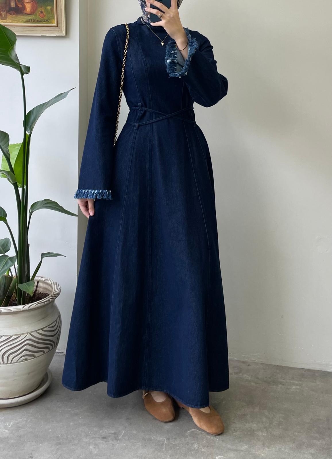 Liona Denim Elbise