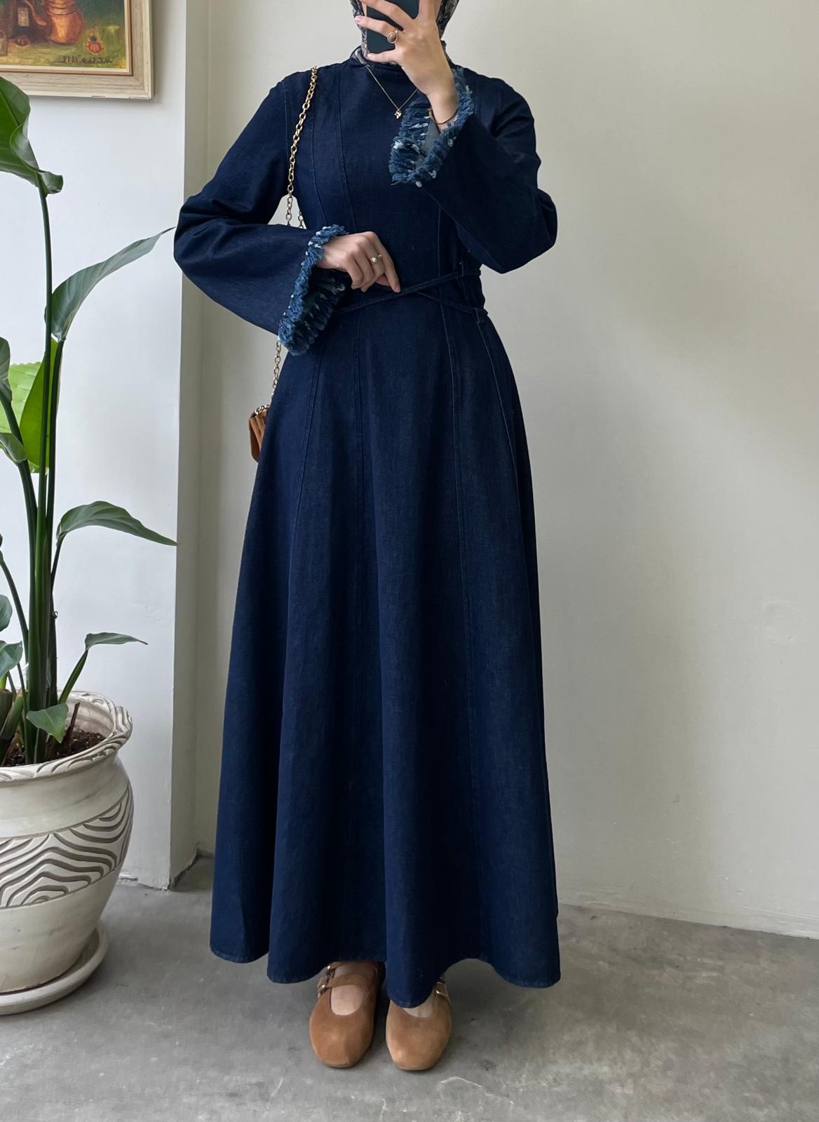 Liona Denim Elbise