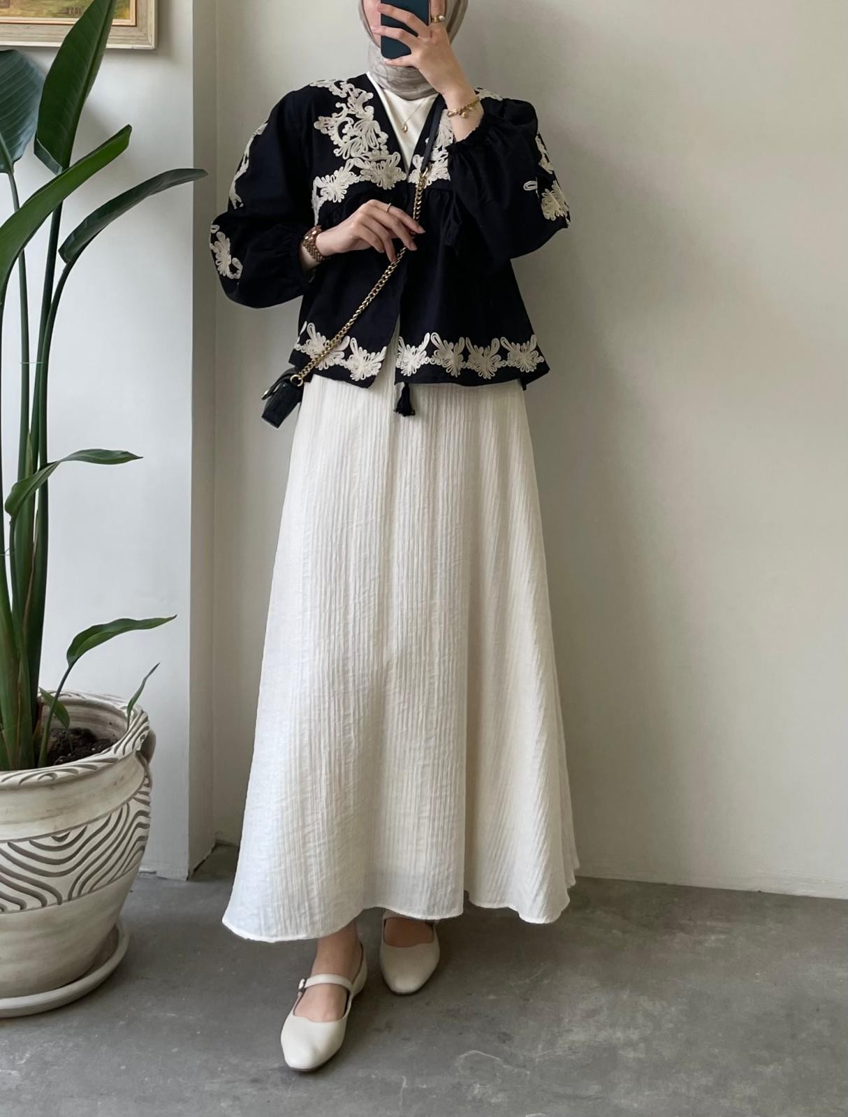 Nakış İşlemeli Kimono